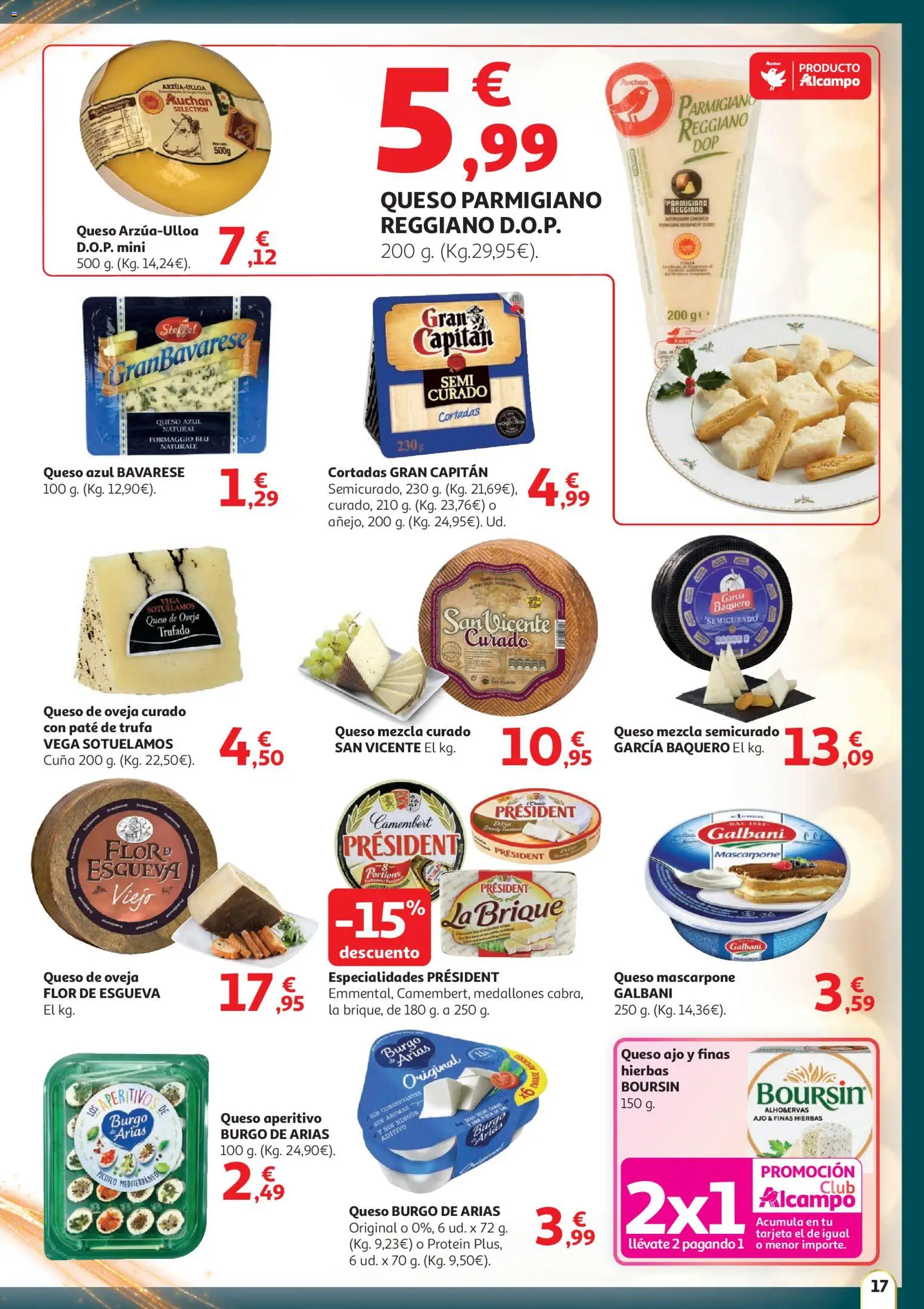 Alcampo - HG catalan │ válido desde el 11.12.2025 | Página: 17 | Productos: Medallones, Queso, Paté, Cuna