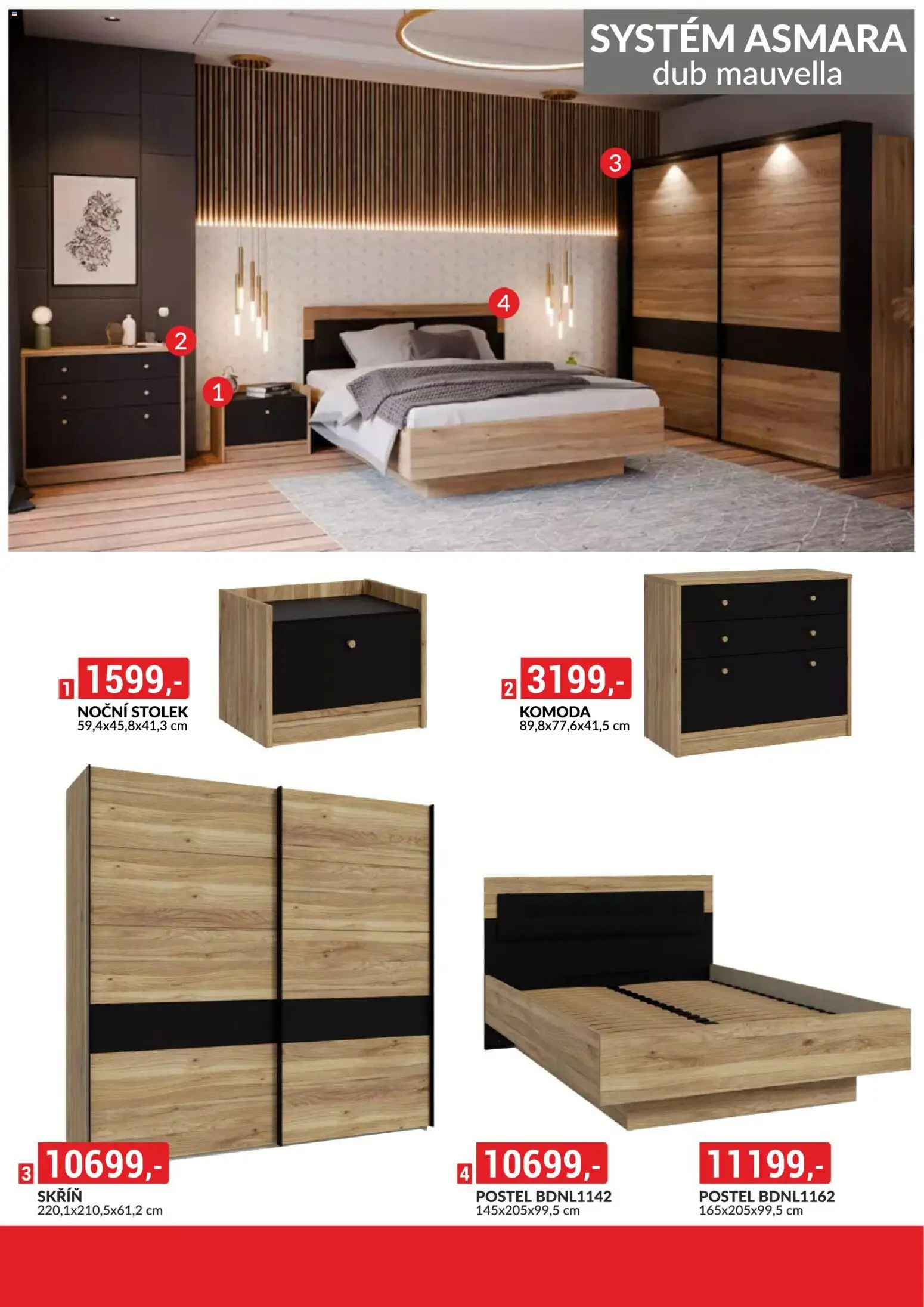 BAUMAX leták - Vaše bydlení, vaše pravidla od 01.11.2025 | Strana: 38 | Produkty: Postel, Komoda, Stolek, Skříň