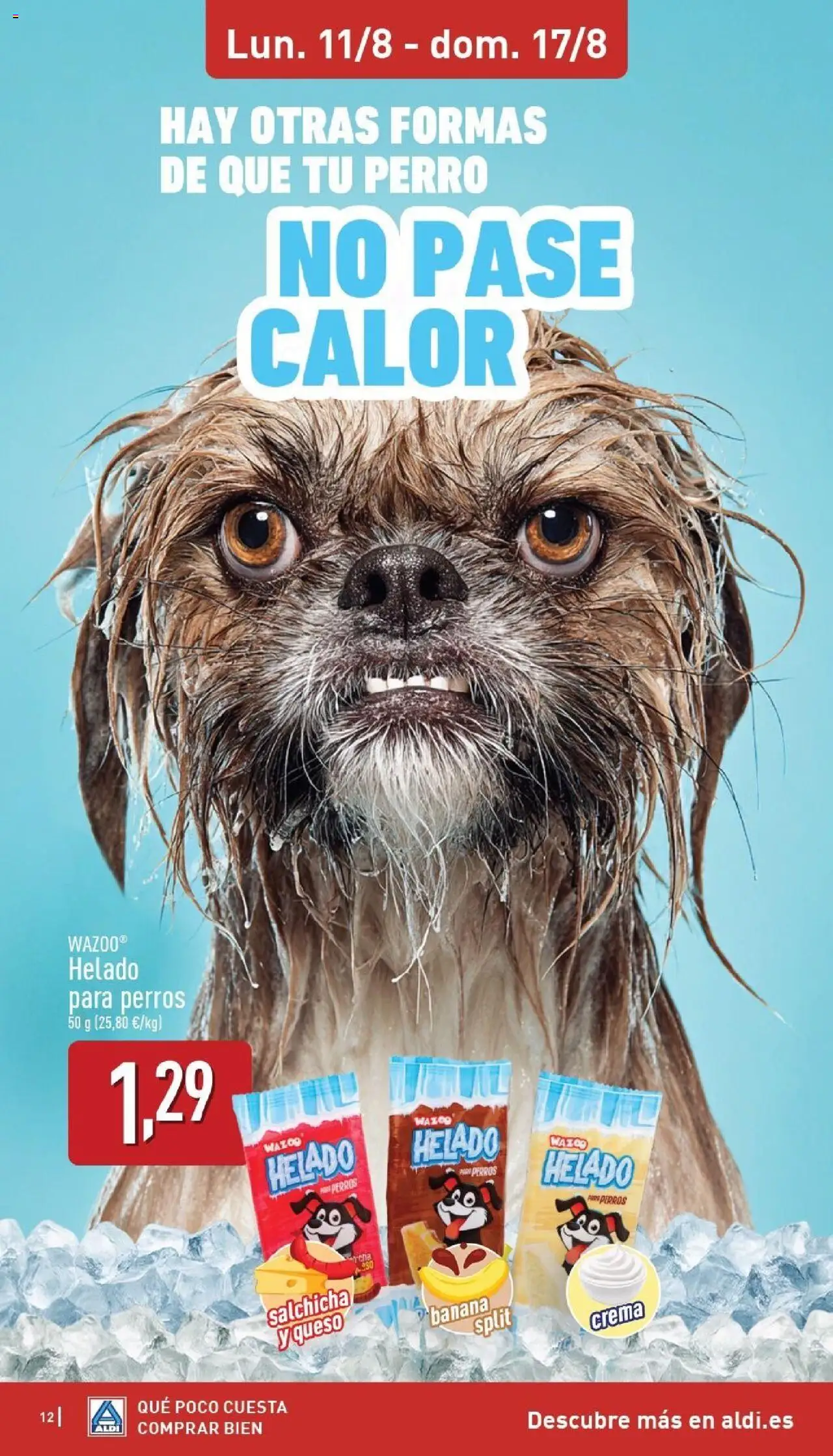 Aldi folleto Península │ válido desde el 11.08.2025 | Página: 12 | Productos: Queso, Crema, Helado