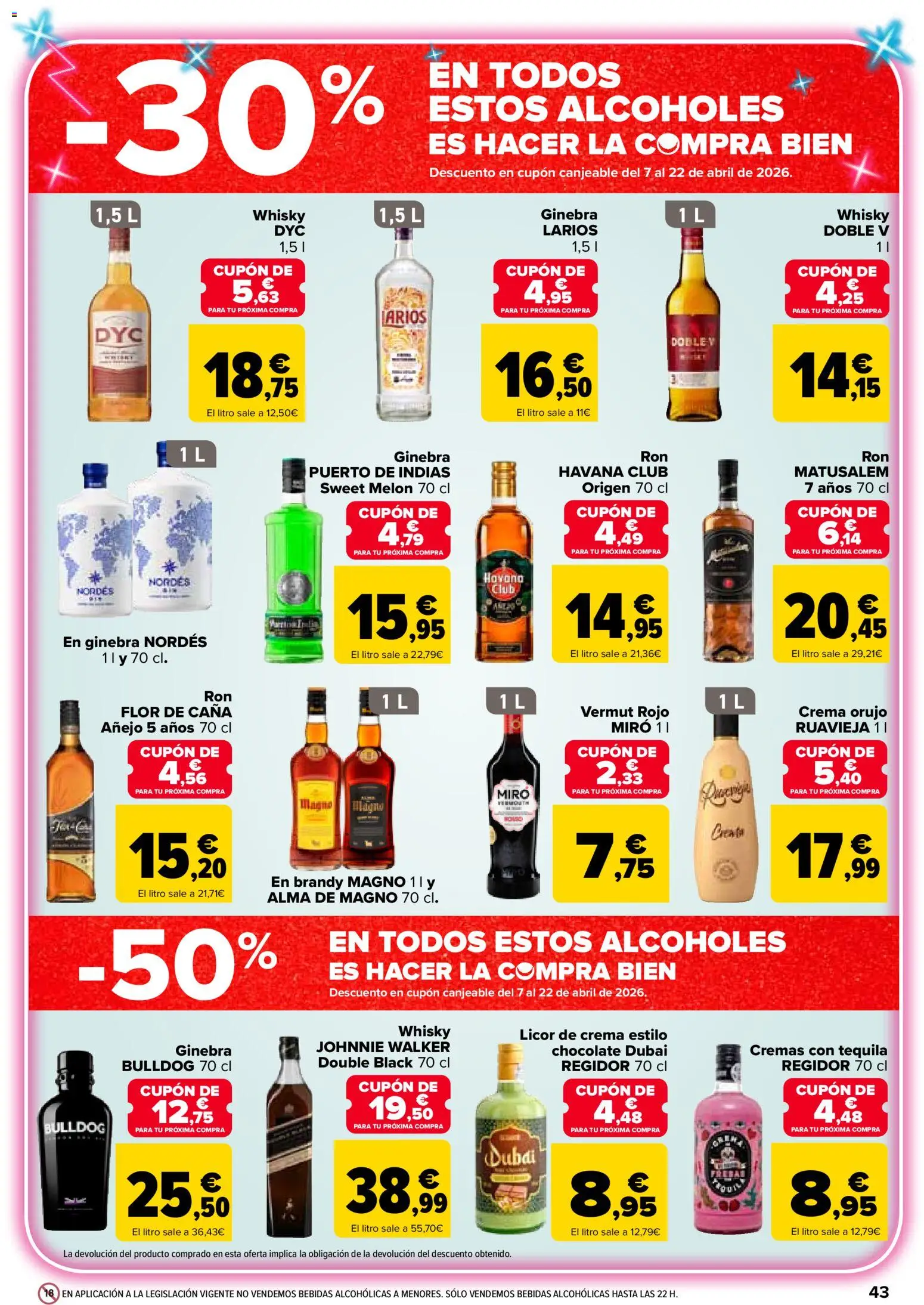 Carrefour folleto │ válido desde el 24.03.2026 | Página: 43 | Productos: Φορτιστής, Ginebra, Crema, Whisky