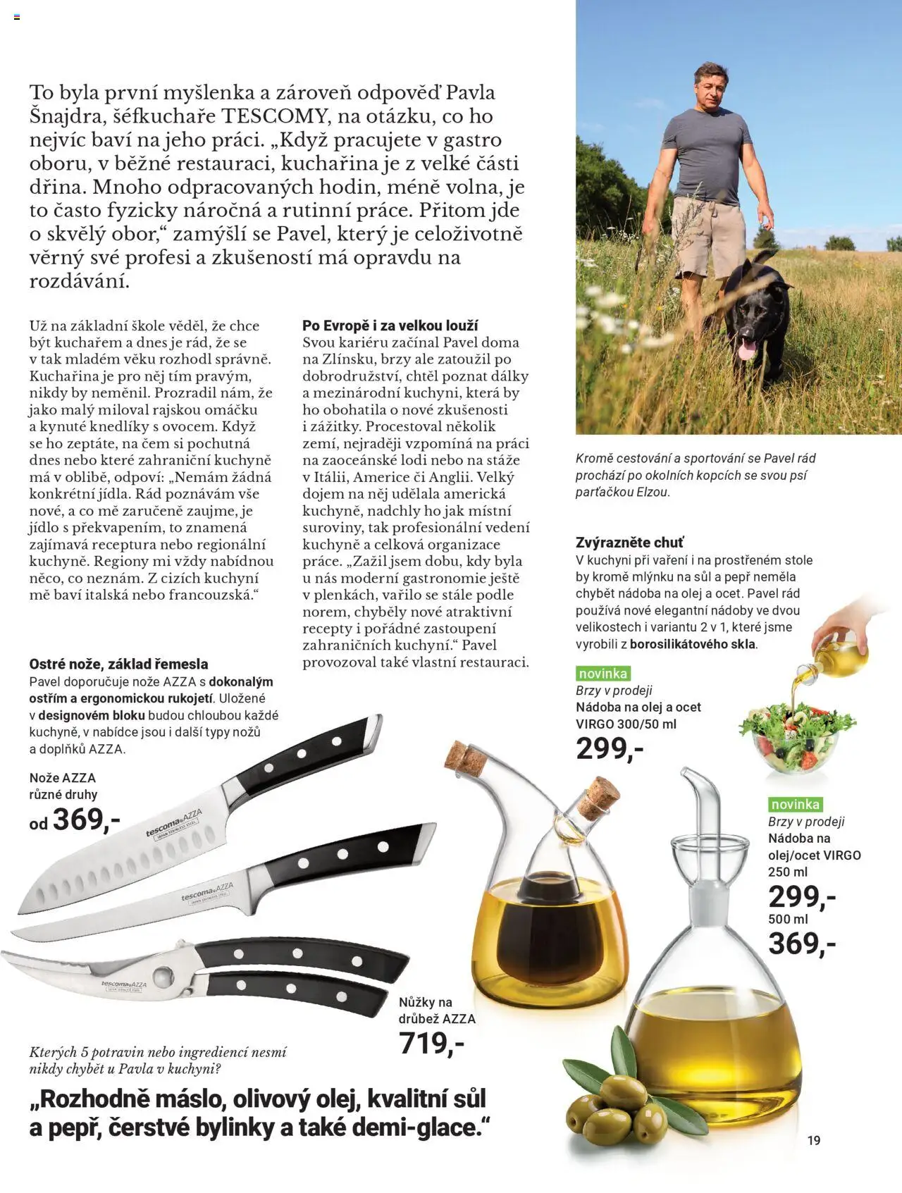 TESCOMA katalog - Podzim/zima 2025 od 20.10.2025 | Strana: 19 | Produkty: Olej, Ocet, Nože, Kuchyně
