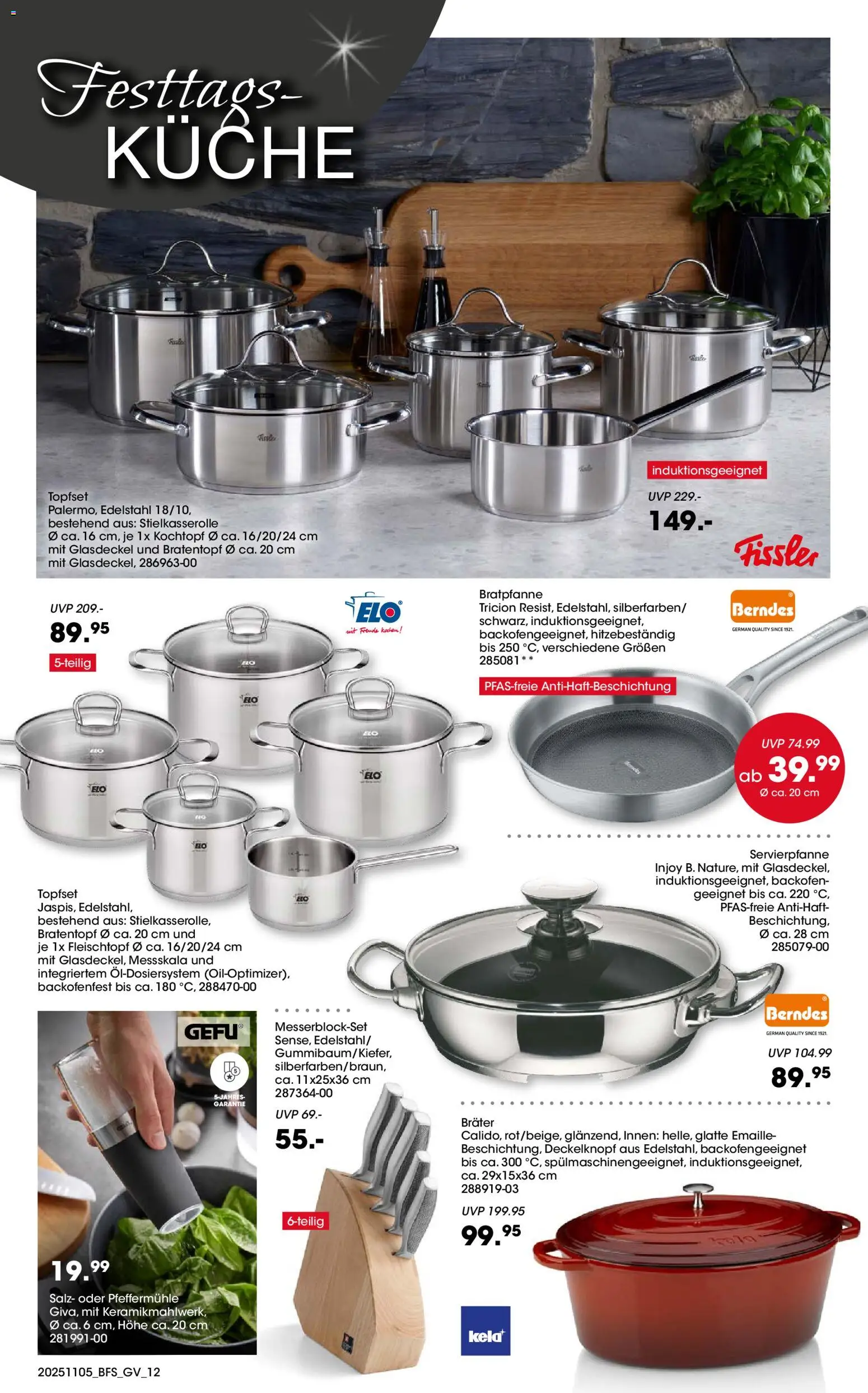 Möbel Martin Zauberhafte Weihnachtszeit – gültig ab 05.11.2025 | Seite: 12 | Produkte: Küche, Salz, Backofen