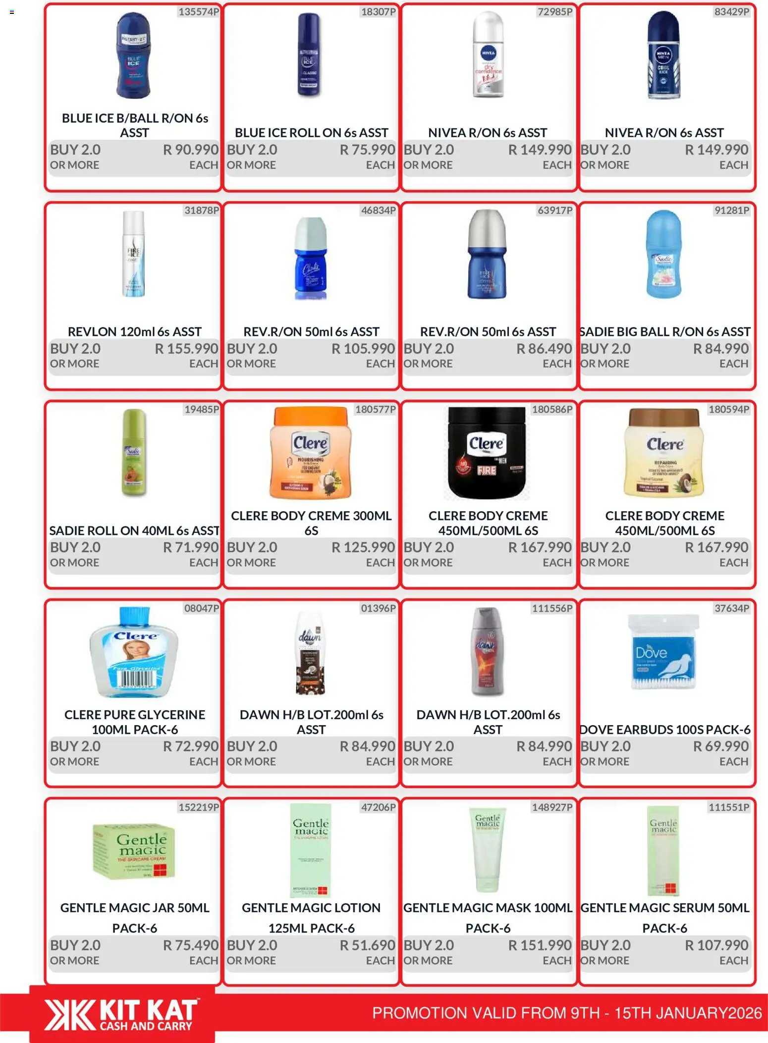New KIT KAT Cash & Carry catalogue – valid from 09.01.2026 | Page: 20 | Products: Serum, Mask, Cream, Lotion