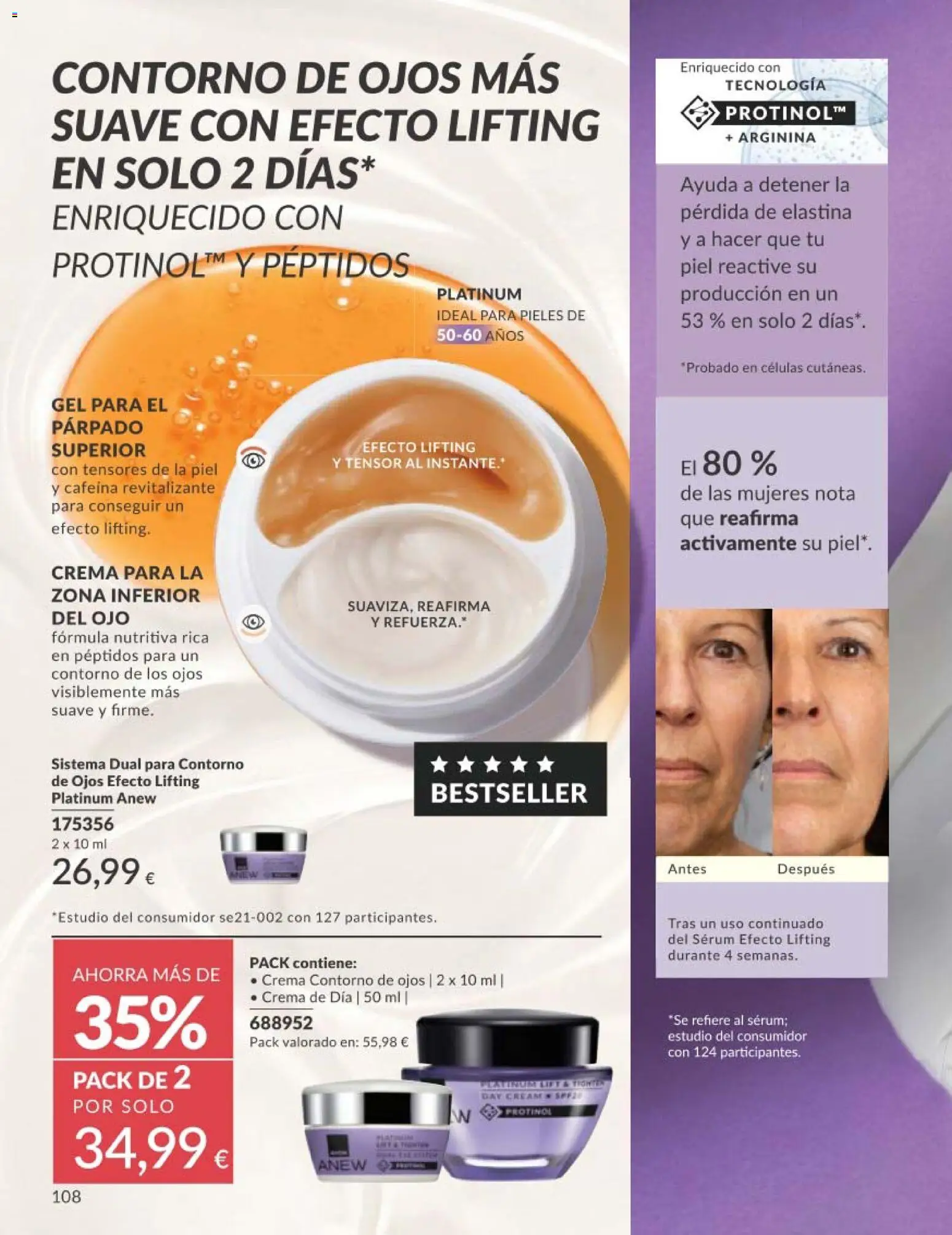 Catálogo AVON campaña 5 │ válido desde el 01.05.2026 | Página: 108 | Productos: Sérum, Crema, Crema de día, Crema contorno de ojos