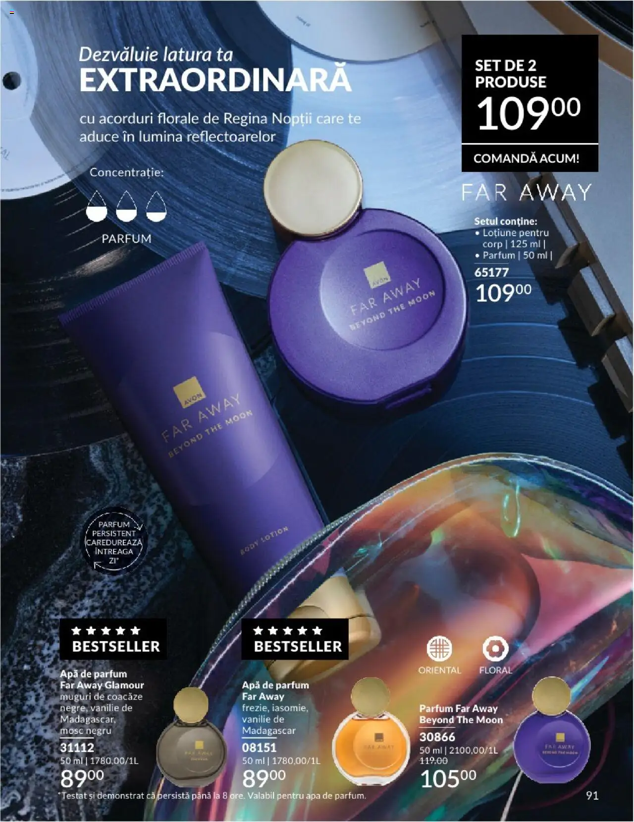 Catalog Avon - 06 2025 – valabil de la 01.06.2025 | Pagină: 91 | Produse: Tavuk suyu, Apă de parfum, Body, Apă