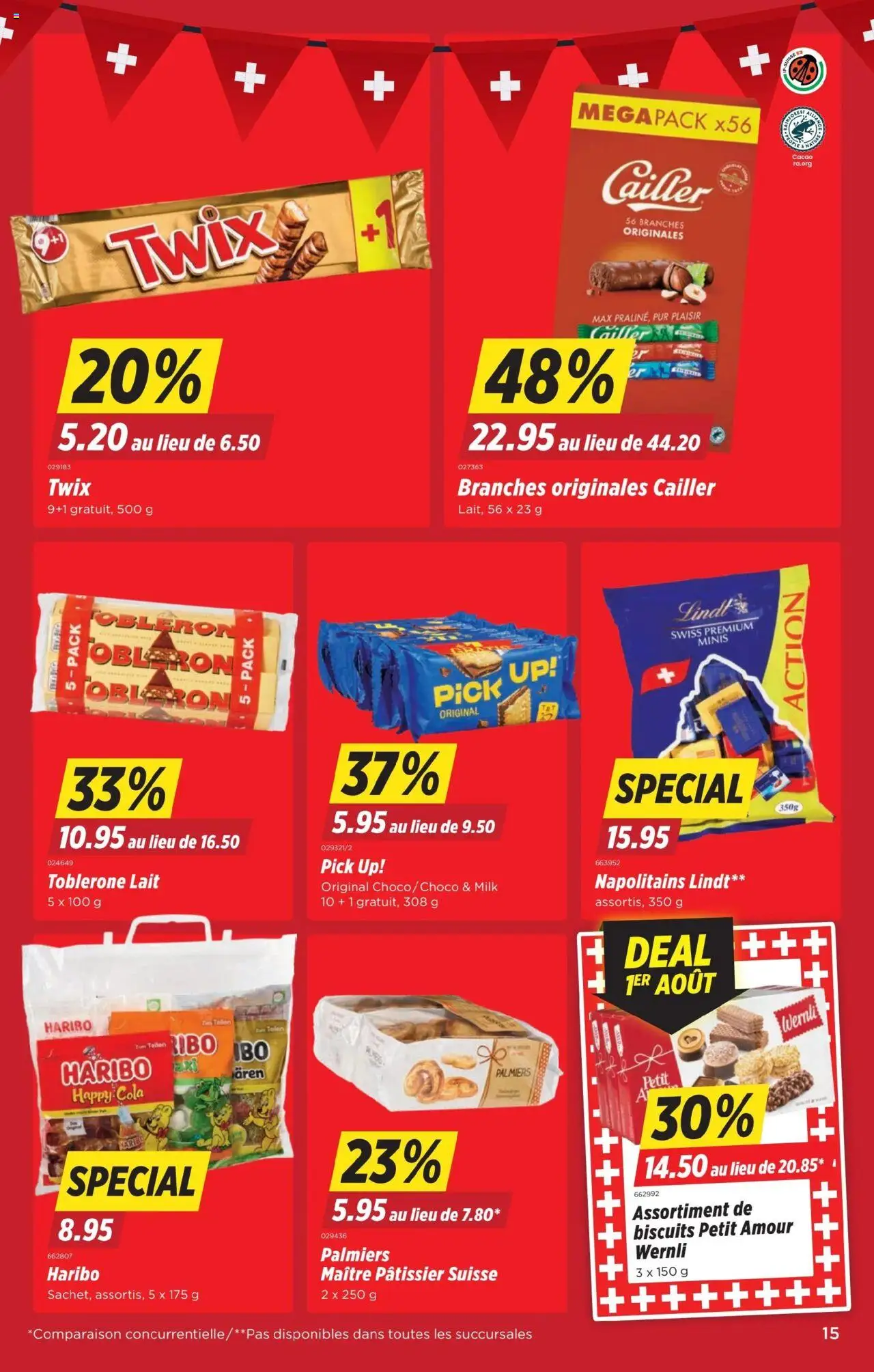Denner Aktionen FR ab 29.07.2025 | Seite: 15 | Produkte: Twix