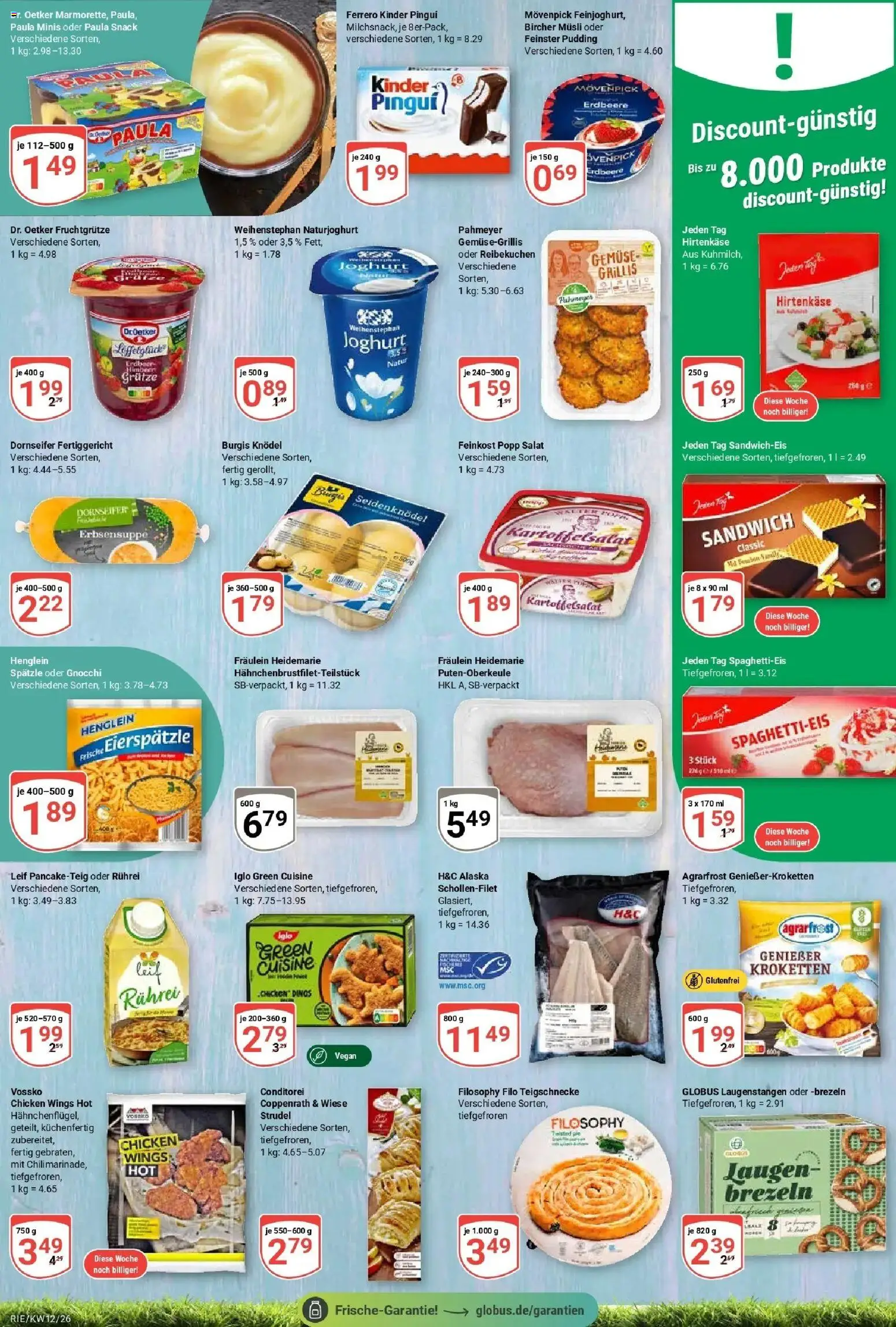 Globus prospekt Bochum-Riemke	 – gültig ab 15.03.2026 | Seite: 10 | Produkte: Musli, Joghurt, Pudding, Gemüse