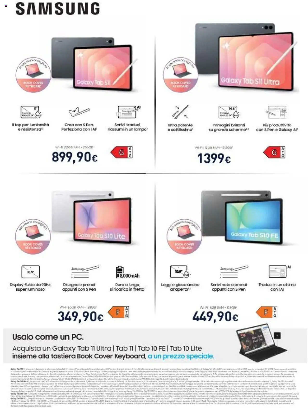 Volantino Unieuro del 13.10.2025 | Pagina: 37 | Prodotti: Top, Tastiera, Samsung