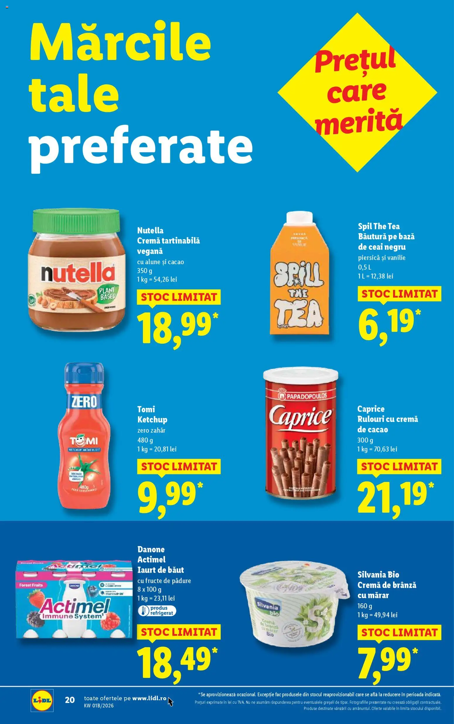 Noul catalog Lidl – valabil de la 02.01.2026 | Pagină: 20 | Produse: Alune, Brânză, Cremă, Fructe