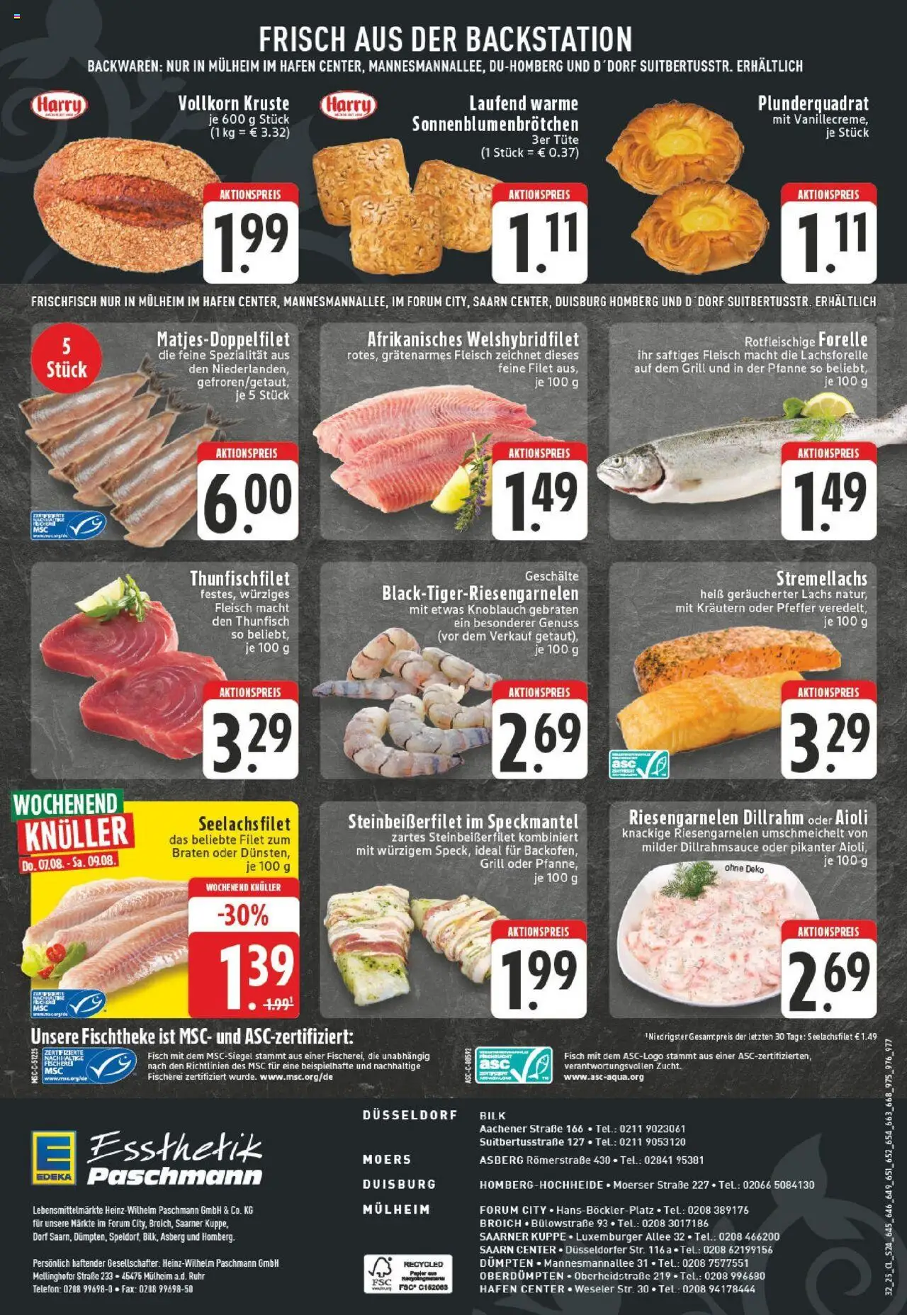 Edeka prospekt Düsseldorf - Bilk	 - gültig ab dem 03.08.2025 | Seite: 24 | Produkte: Grill, Thunfisch, Fisch, Knoblauch