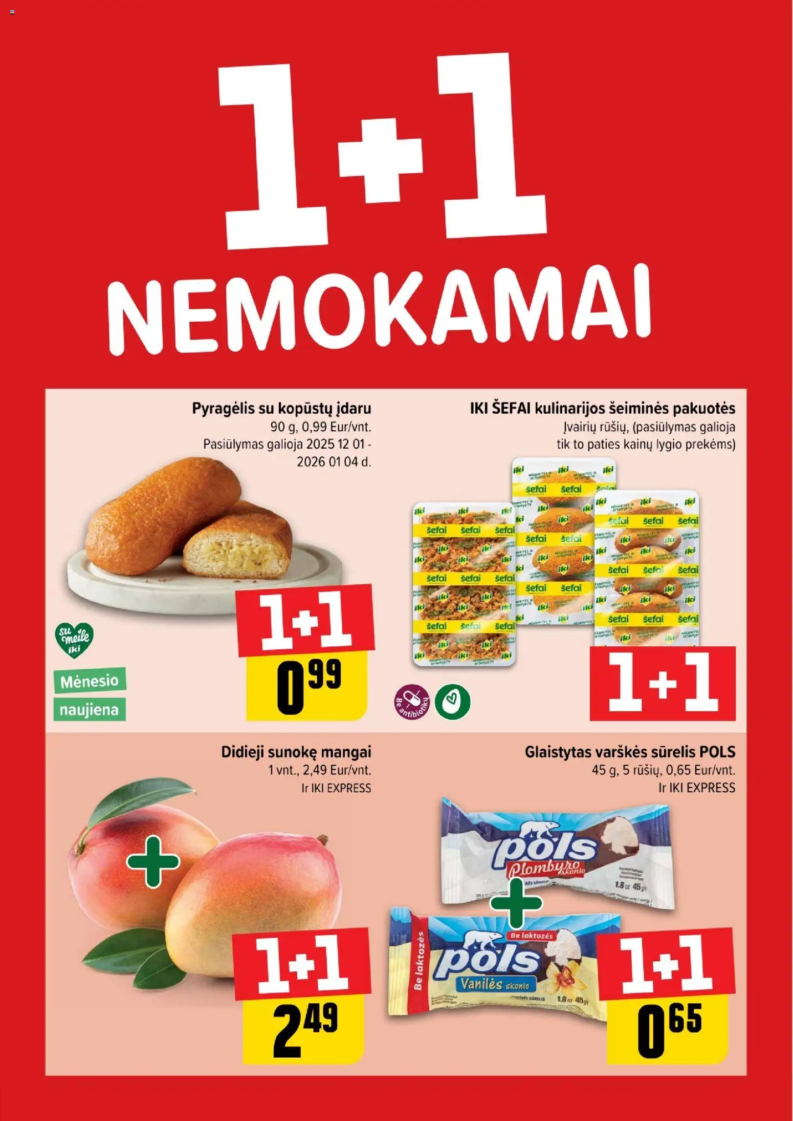 IKI akcijos nuo 22.12.2025 | Puslapis: 1 | Prekių: Sūrelis