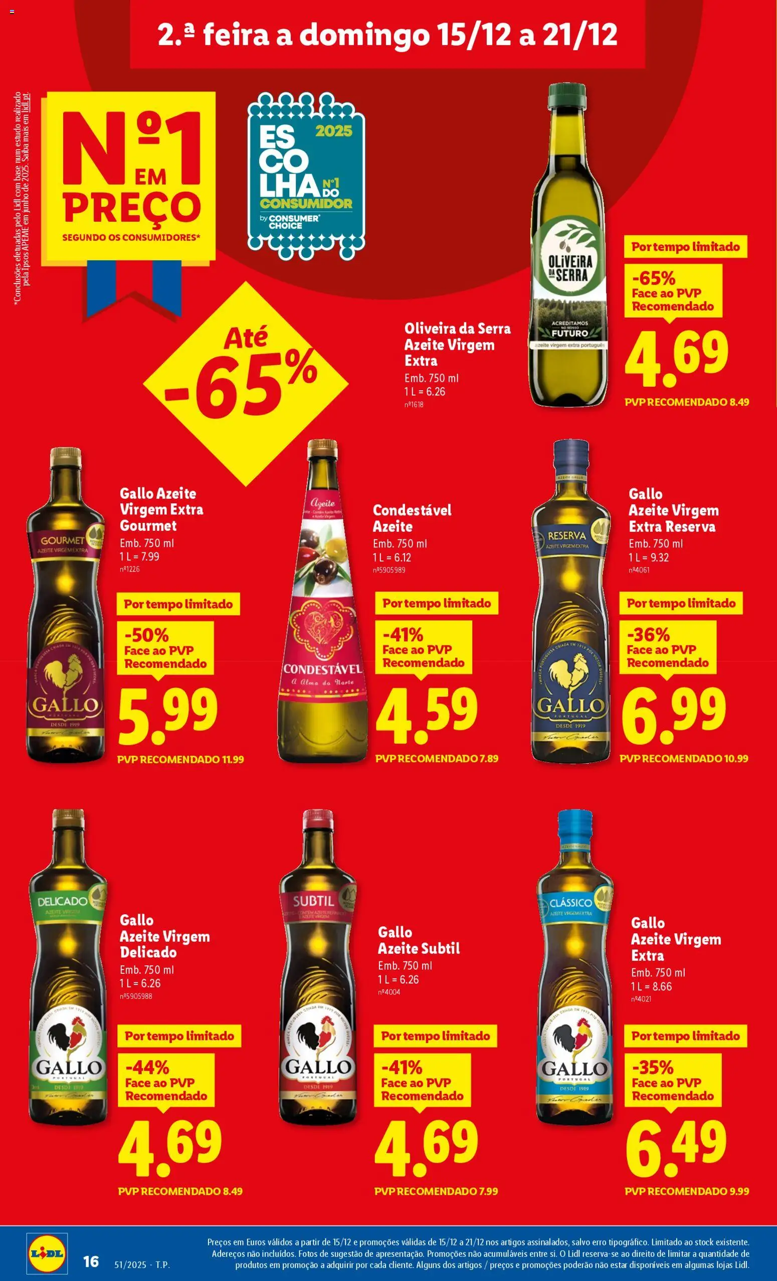 Lidl folheto │ válido de 15.12.2025 | Página: 16 | Produtos: Azeite, Base
