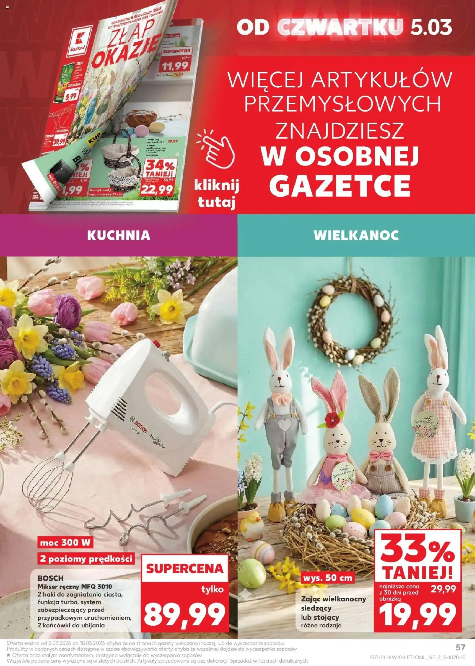 Kaufland gazetka od 05.03.2026 | Strona: 57 | Produkty: Mikser