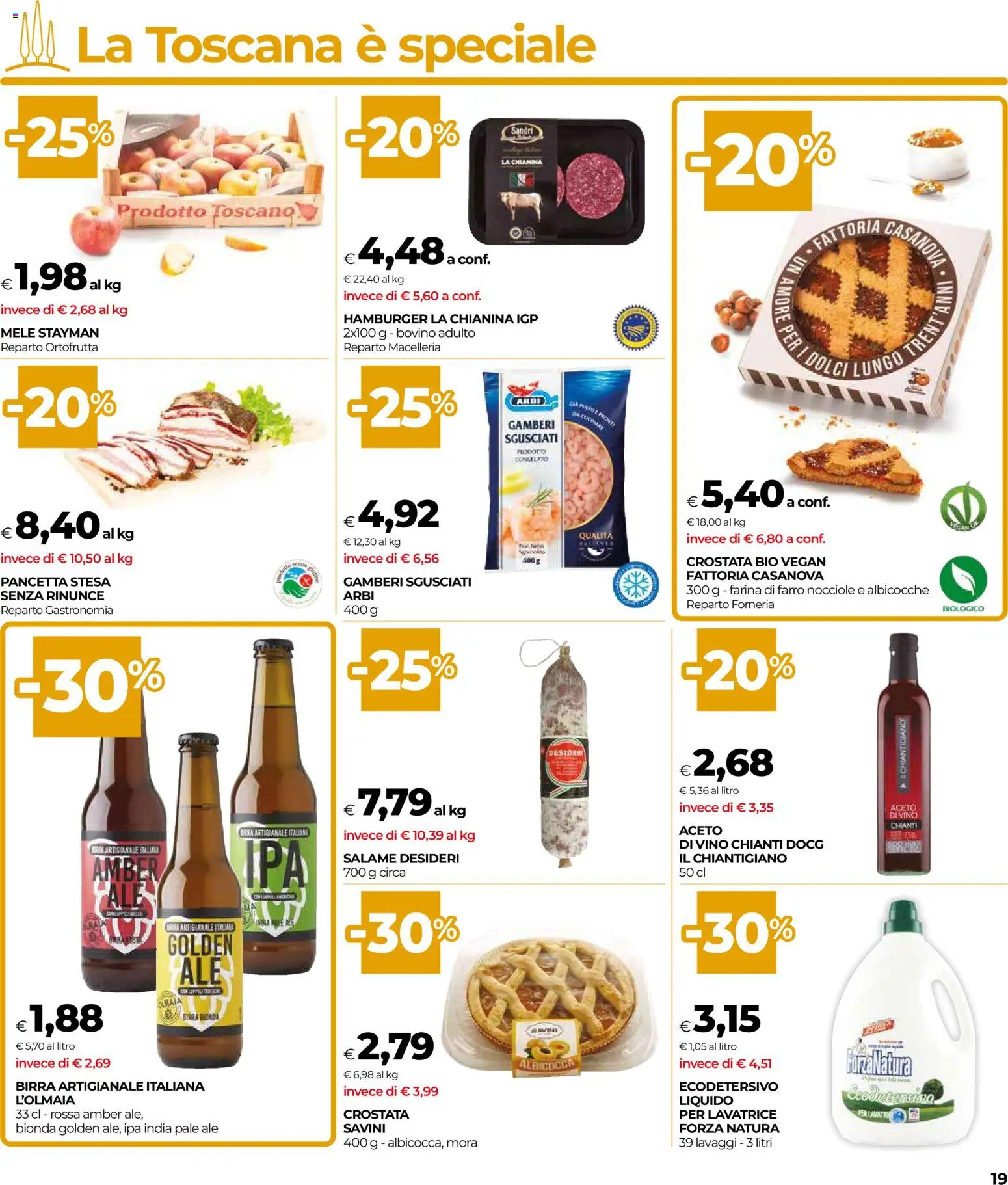 Volantino COOP del 07.01.2026 | Pagina: 19 | Prodotti: Mele, Vino, Farina, Lavatrice