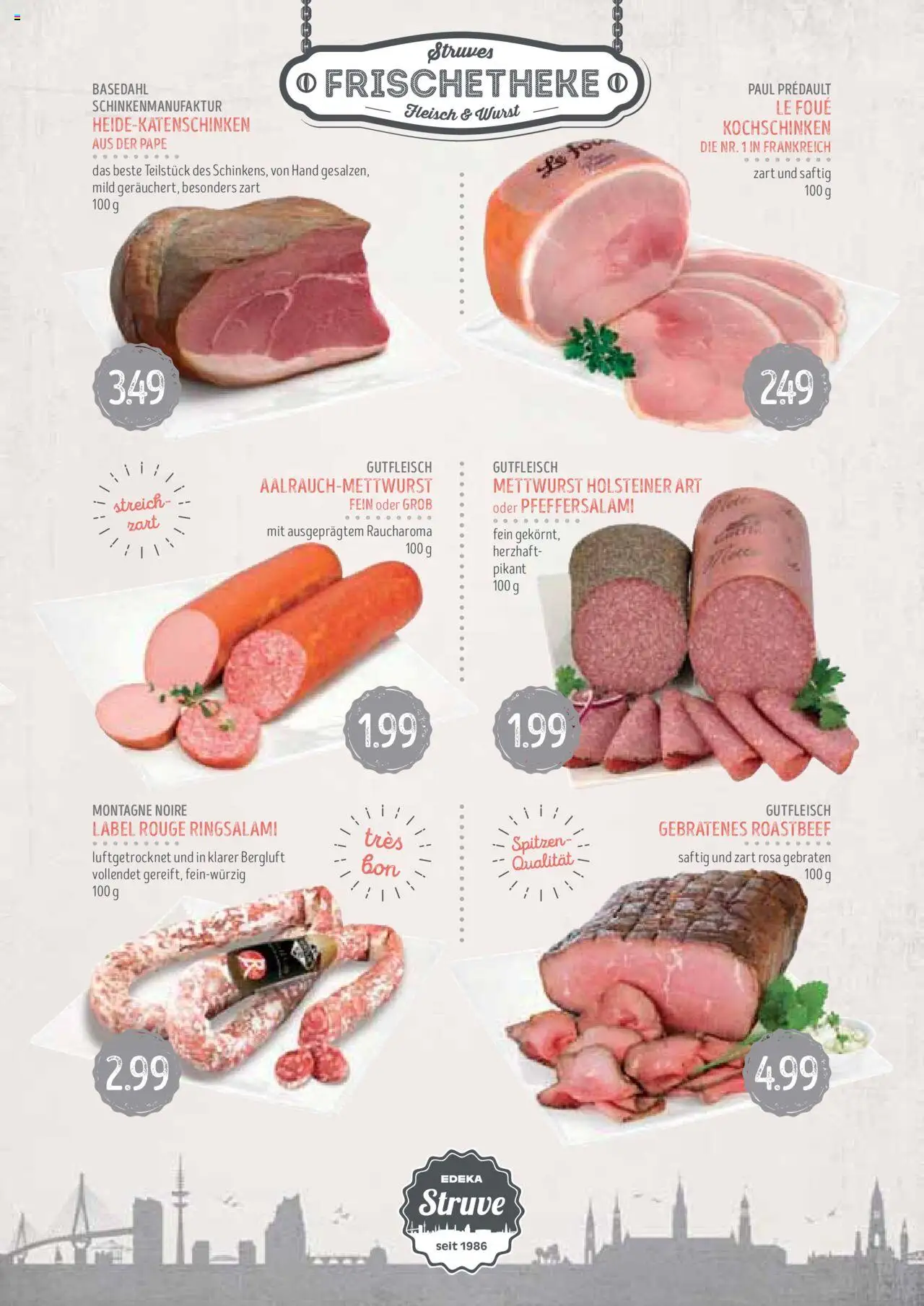 Edeka Struve Prospekt 	 - gültig ab dem 12.08.2025 | Seite: 5 | Produkte: Rouge, Roastbeef, Wurst, Fleisch