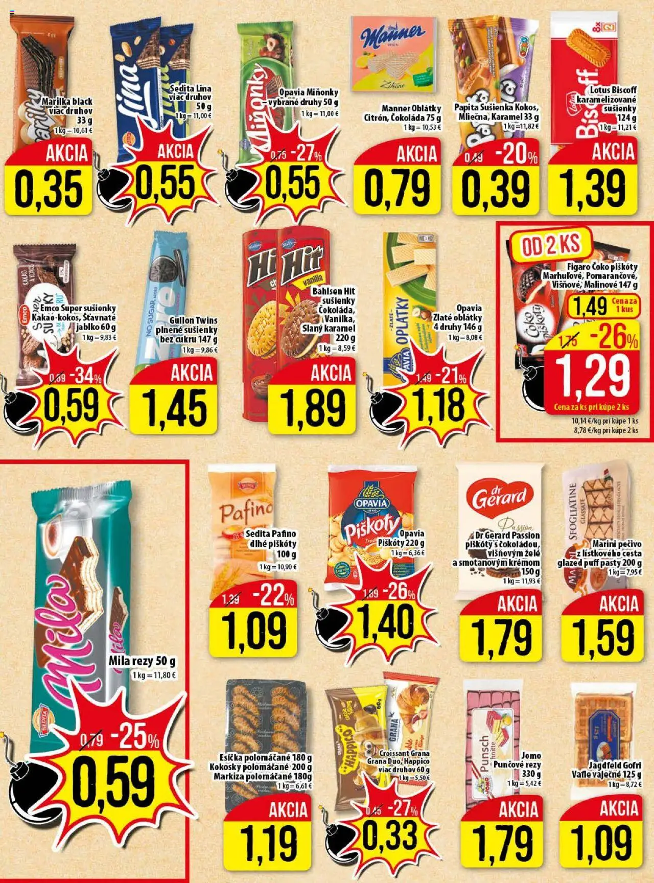 Klas leták │ platný od 04.08.2025 | Strana: 10 | Produkty: Croissant, Čokoláda, Mila, Kakao