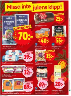 ICA Supermarket - erbjudanden - Förhandsvisning av reklamblad från butik ICA Supermarket aktuell från 15.12.2025 | Sida: 14 | Produkter: Köttbullar, Sill, Lax, Papper