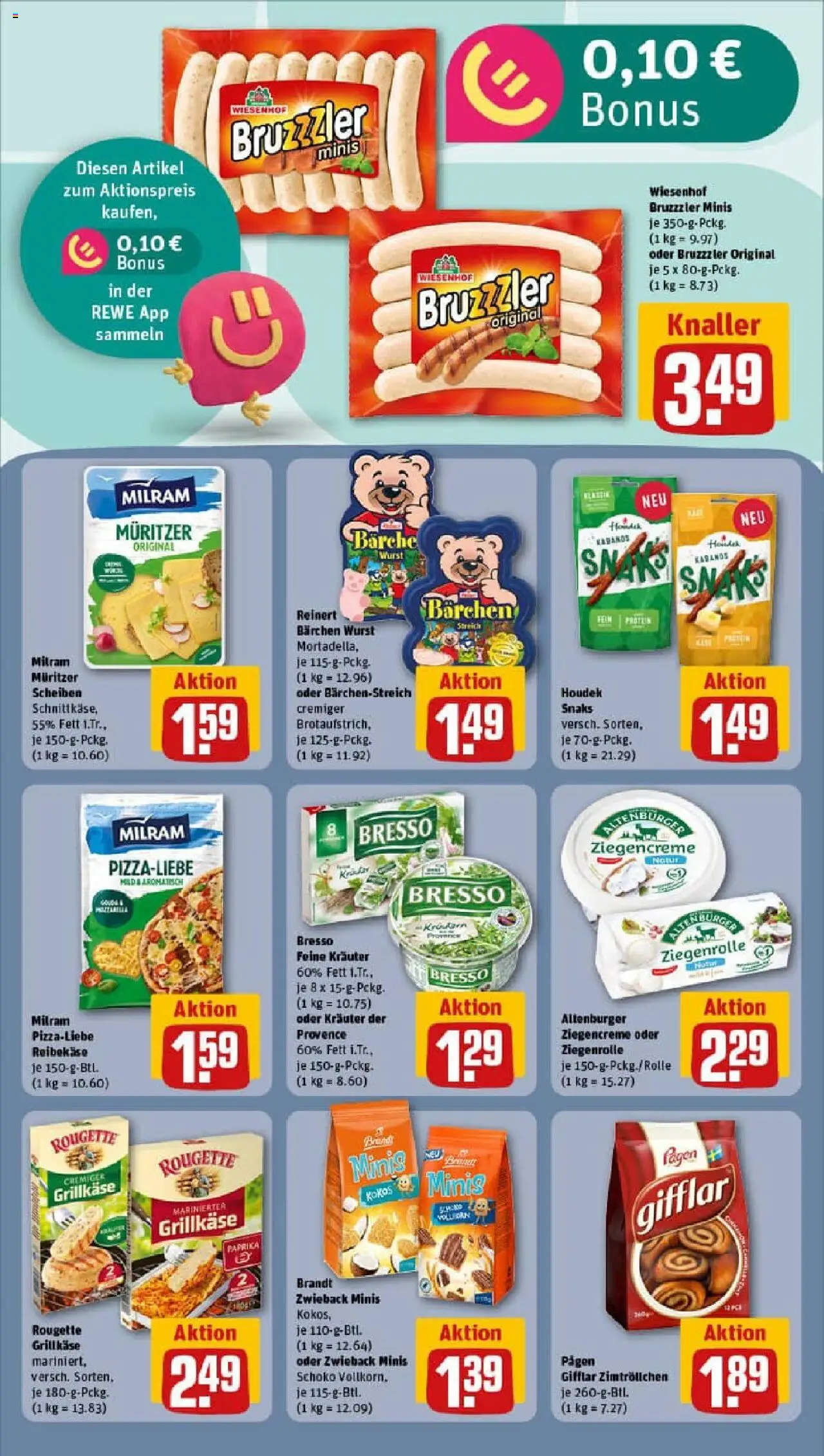 Rewe prospekt Detmold Heiligenkirchen	 - gültig ab dem 29.06.2025 | Seite: 12 | Produkte: Bresso, Milram, Wurst, Reibekase