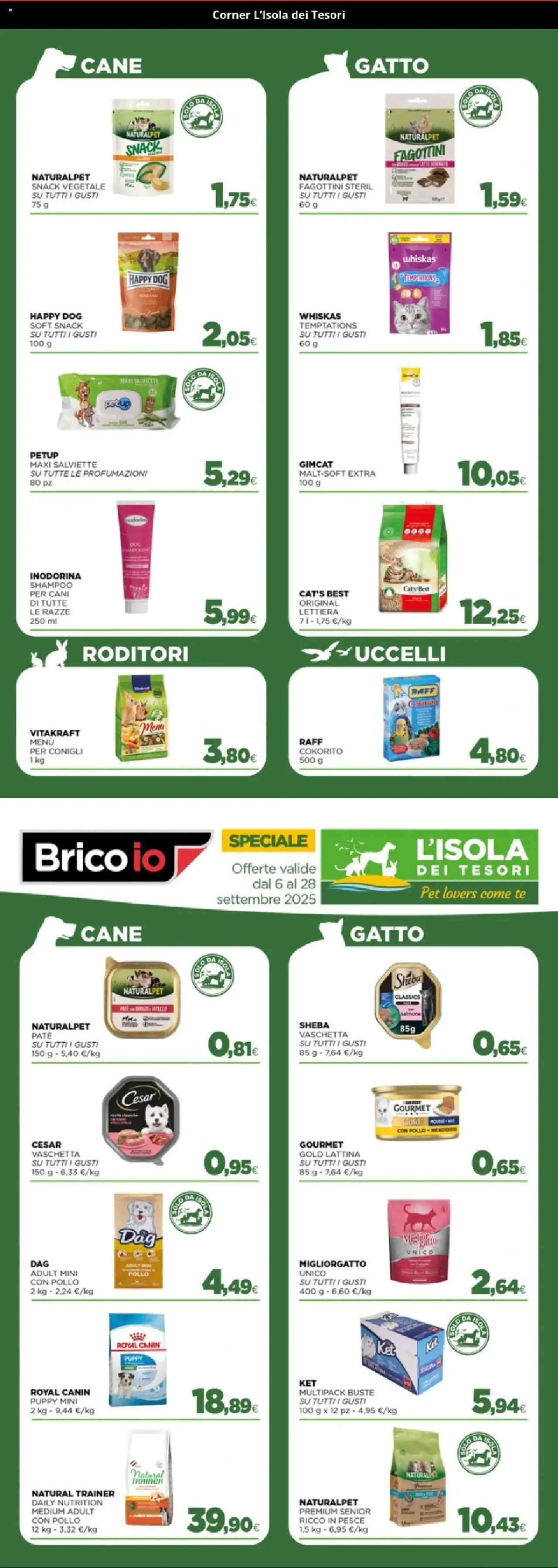 Volantino Brico io del 06.09.2025 | Pagina: 18 | Prodotti: Shampoo, Pollo, Salmone, Pesce