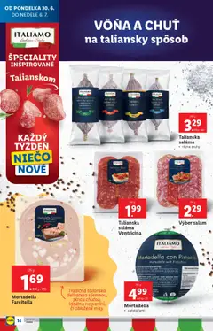 Lidl leták │ platný od 30.06.2025 | Strana: 16 | Produkty: Saláma