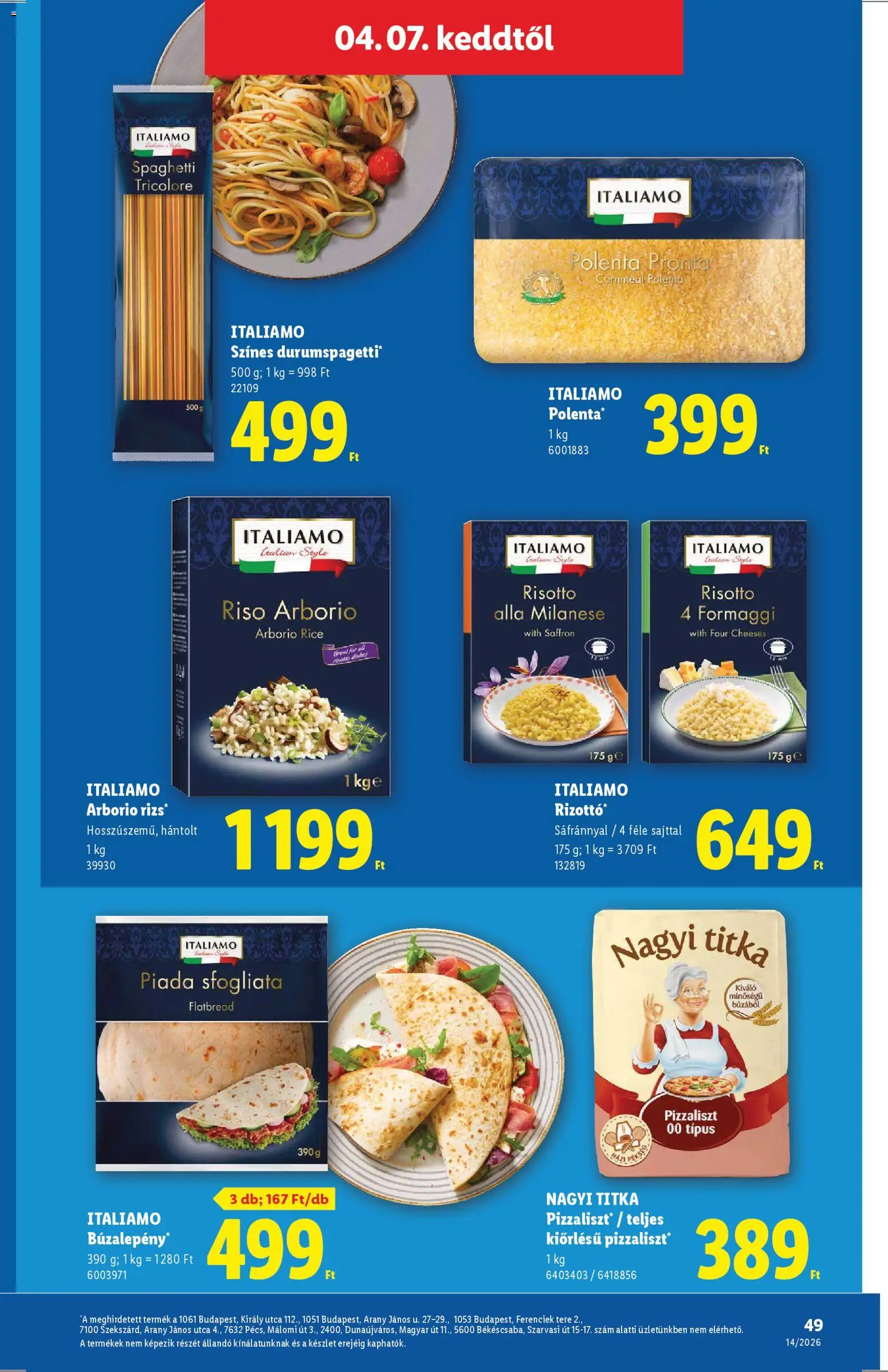 Lidl akciós ujság - amely érvényes a következő dátumtól: 01.04.2026 | Oldal: 49