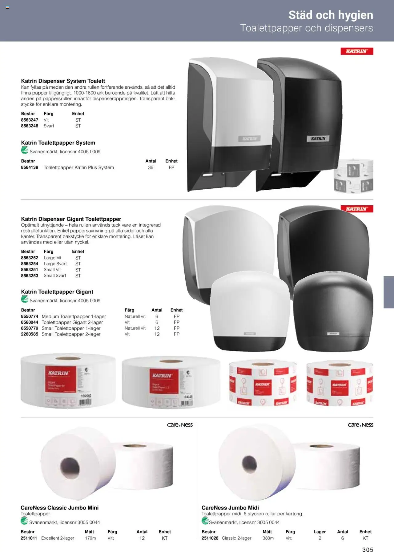 Office Depot reklamblad aktuell från 15.02.2024 | Sida: 307 | Produkter: Toalettpapper, Toalett, Papper