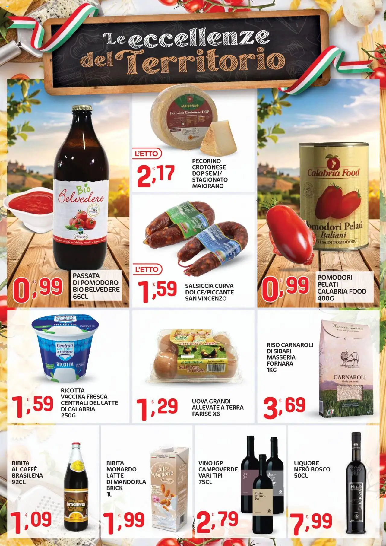 Volantino CRAI del 21.08.2025 | Pagina: 5 | Prodotti: Pomodoro, Salsiccia, Vino, Terra