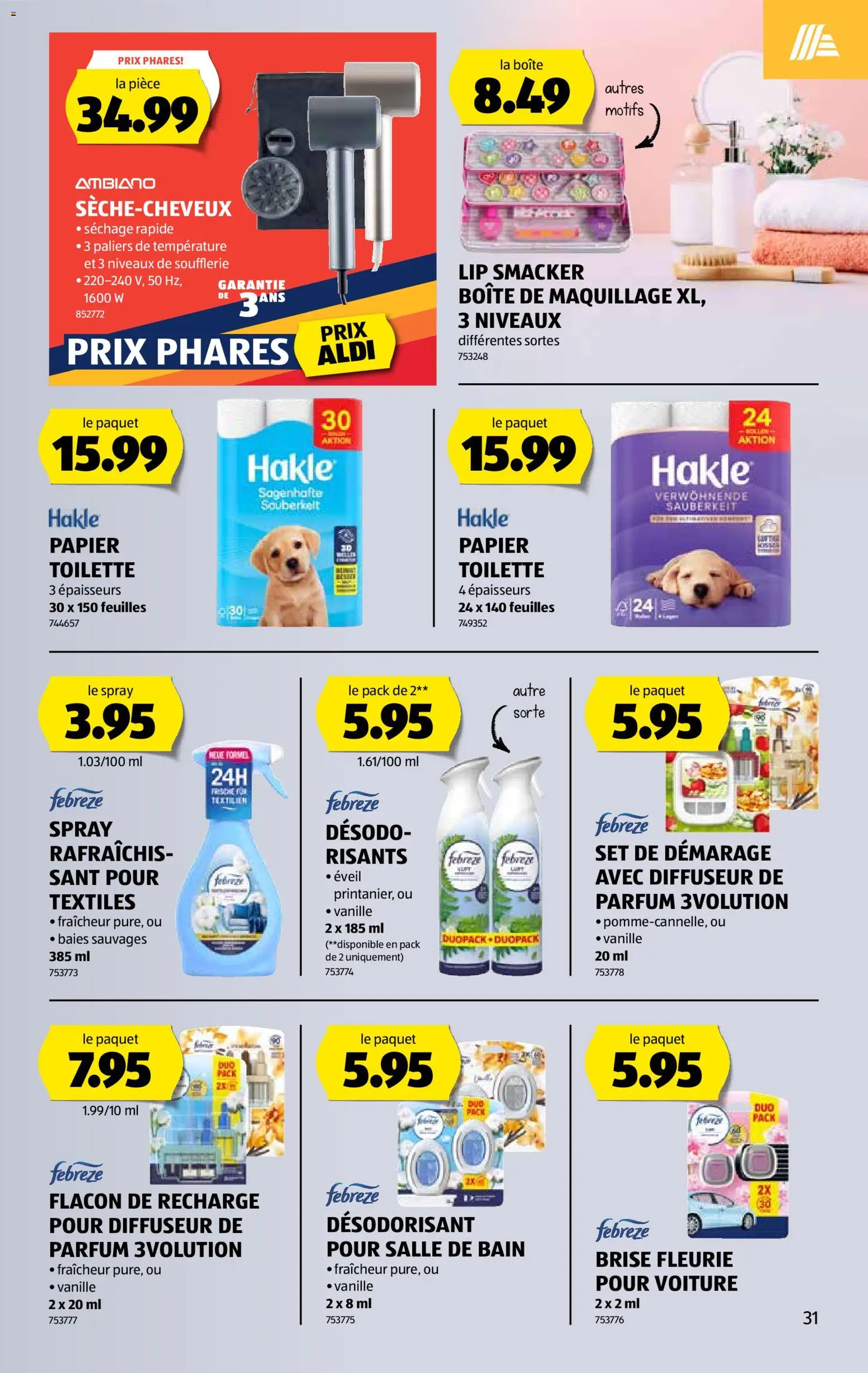 Aldi aktionen FR – gültig ab 26.03.2026 | Seite: 32 | Produkte: Toilette, Parfüm