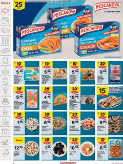 Pré-visualização Camarão Vannamei Extra, Camarão Vannamei Extra 24/40 800g válido de 28.10.2025 | Página: 6 | Produtos: Camarão