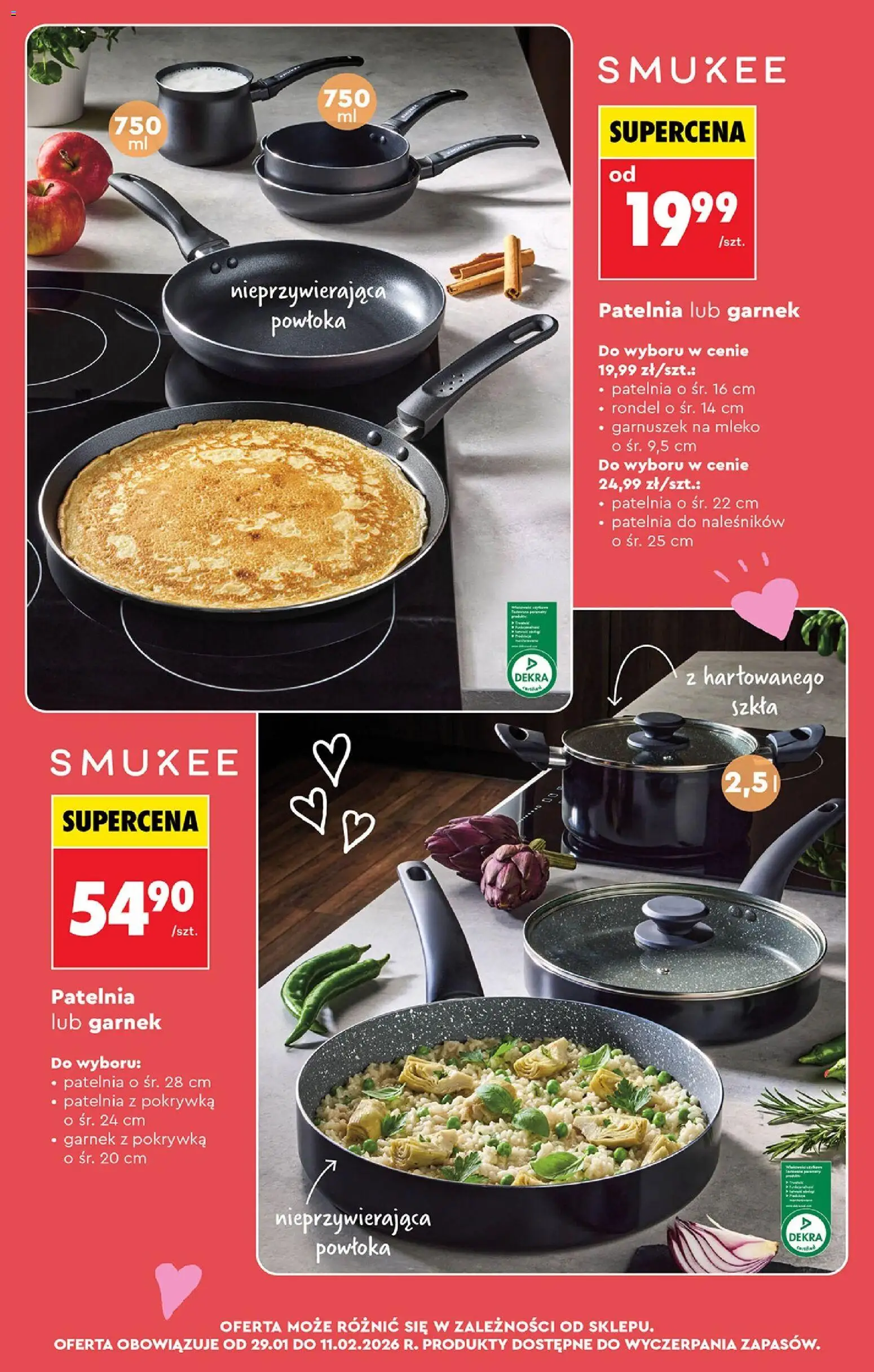 Biedronka gazetka - Oferta w tym tygodniu od 28.01.2026 | Strona: 63 | Produkty: Garnek, Mleko, Patelnia