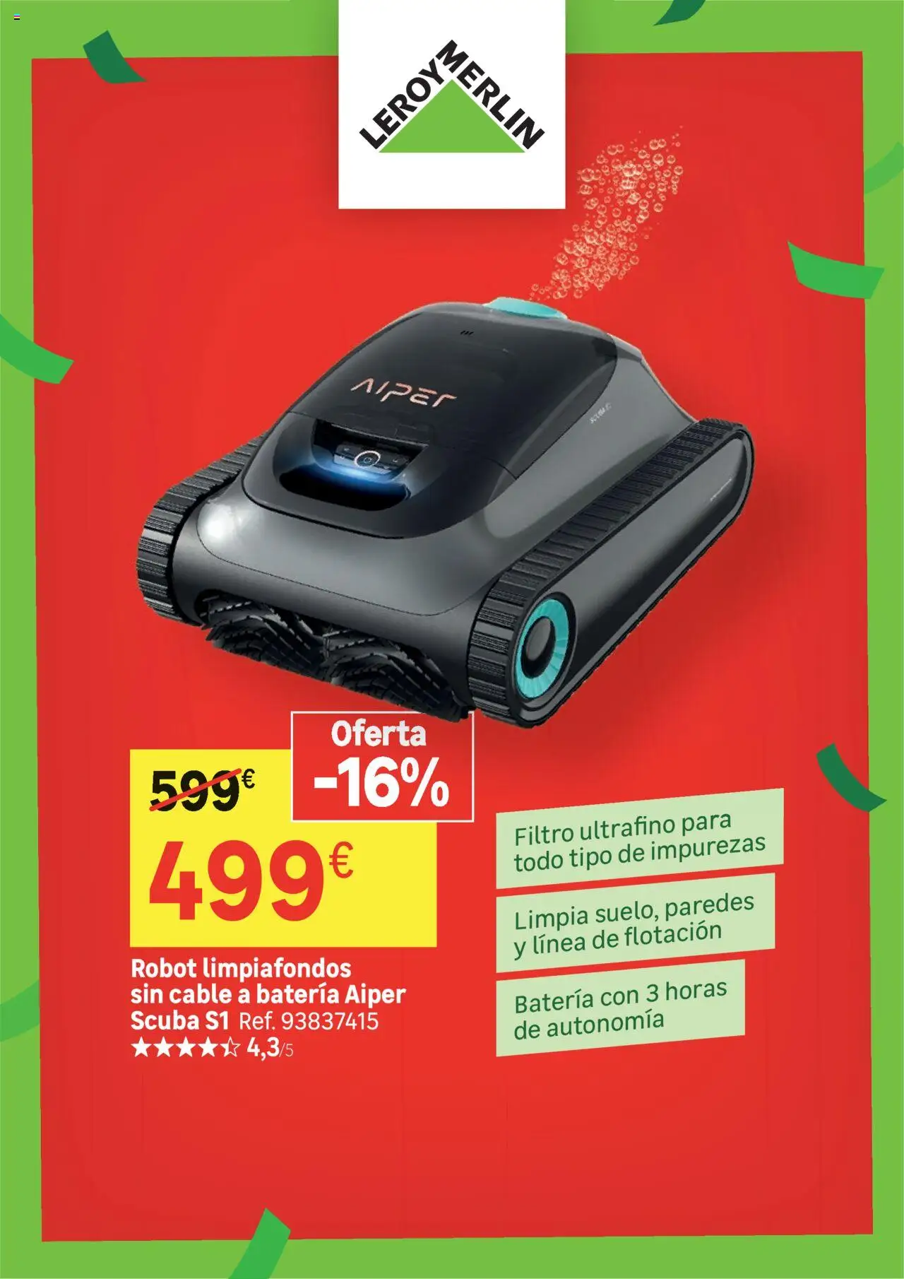 Leroy Merlin catálogo │ válido desde el 24.06.2025 | Página: 5 | Productos: Cable, Robot, Batería