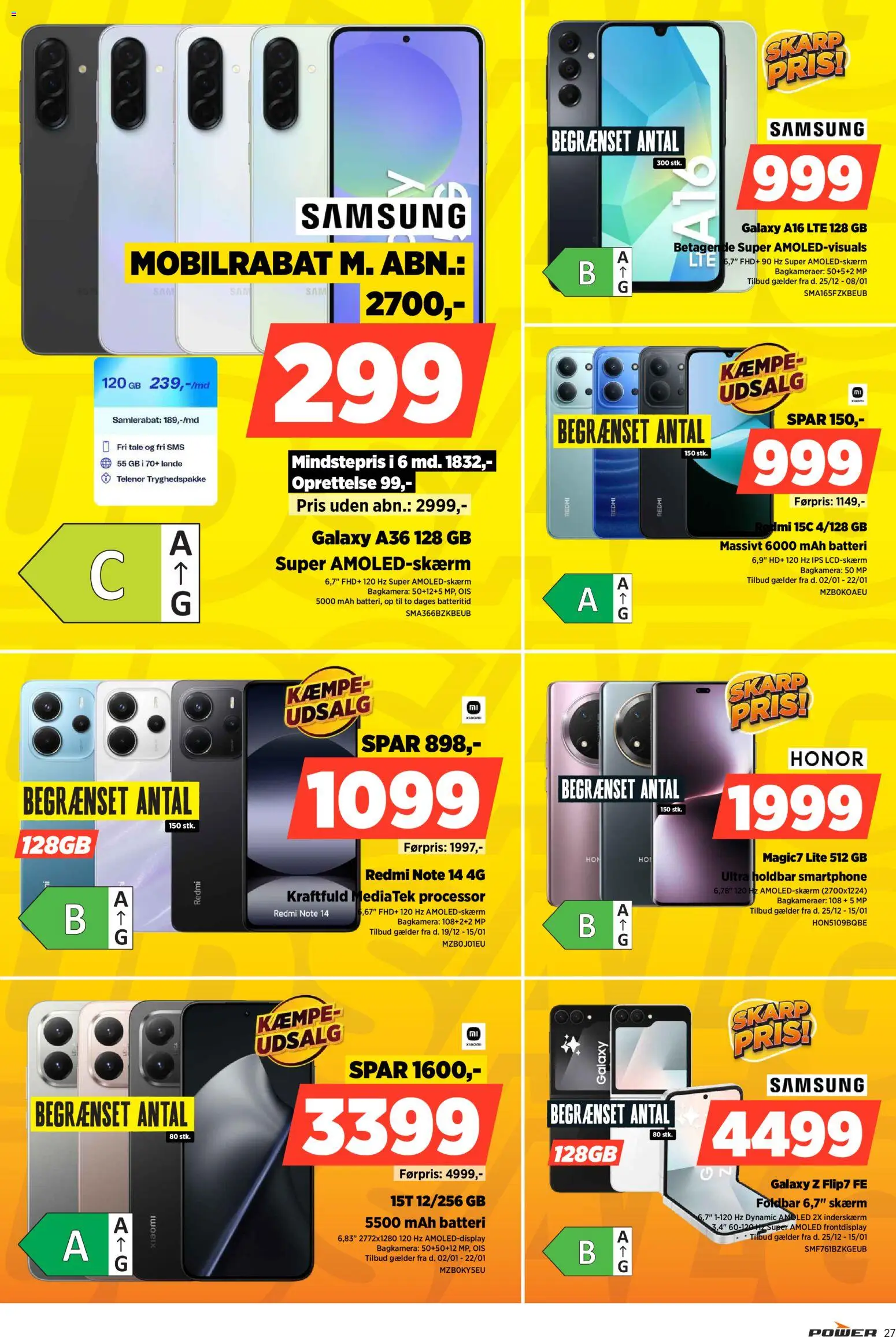 Power tilbudsavis – gyldig fra 02.01.2026 | Side: 27 | Produkter: Processor, Skærm, Smartphone, Batteri