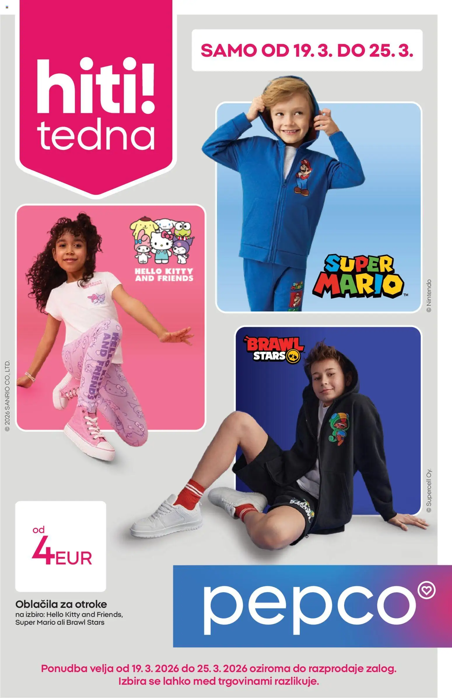Novi Pepco katalog ponudbe – veljaven od 19.03.2026 | Stran: 1 | Izdelki: Oblacila