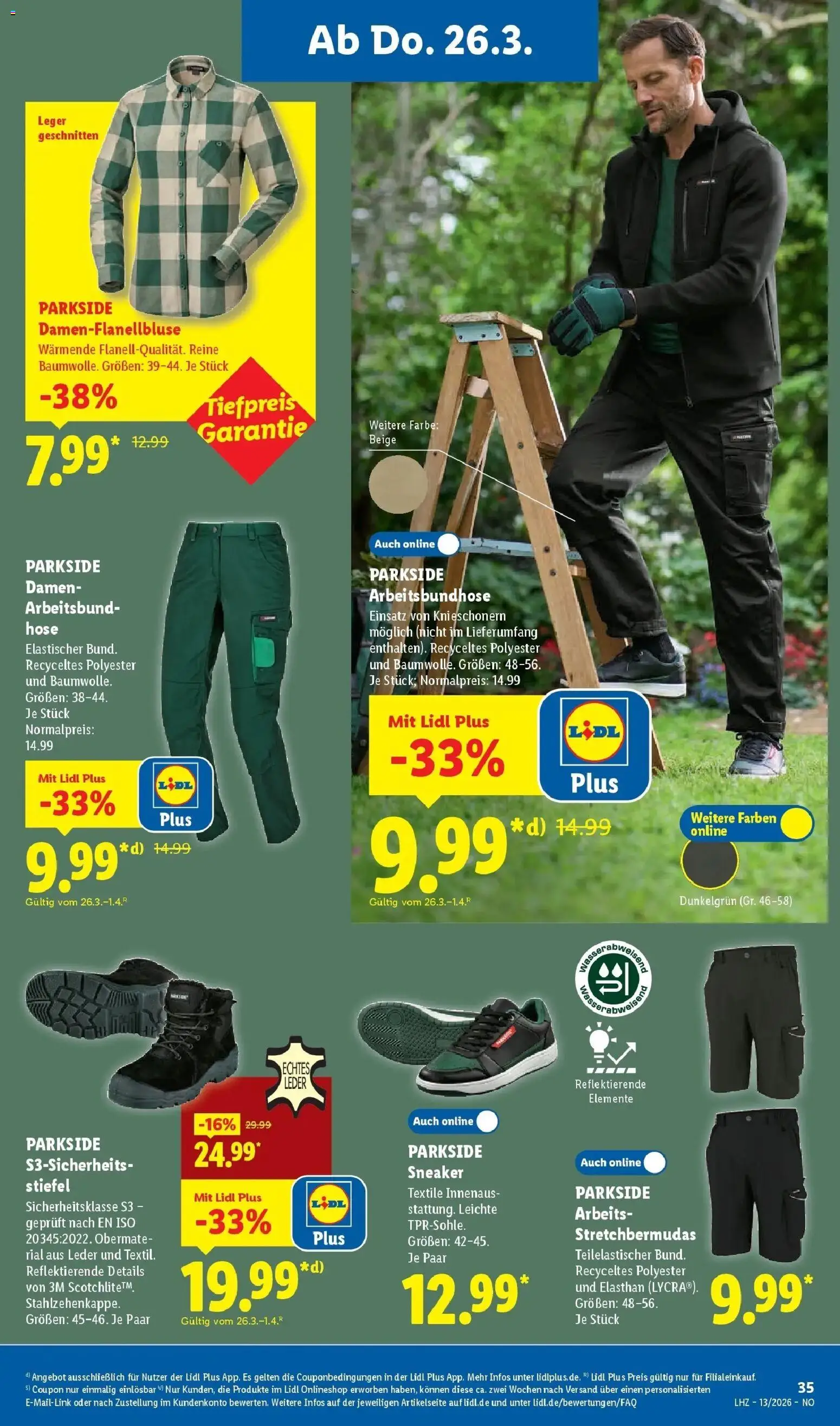 Lidl Prospekt Braunschweig – gültig ab 23.03.2026 | Seite: 51 | Produkte: Wasser, Hose, Stiefel