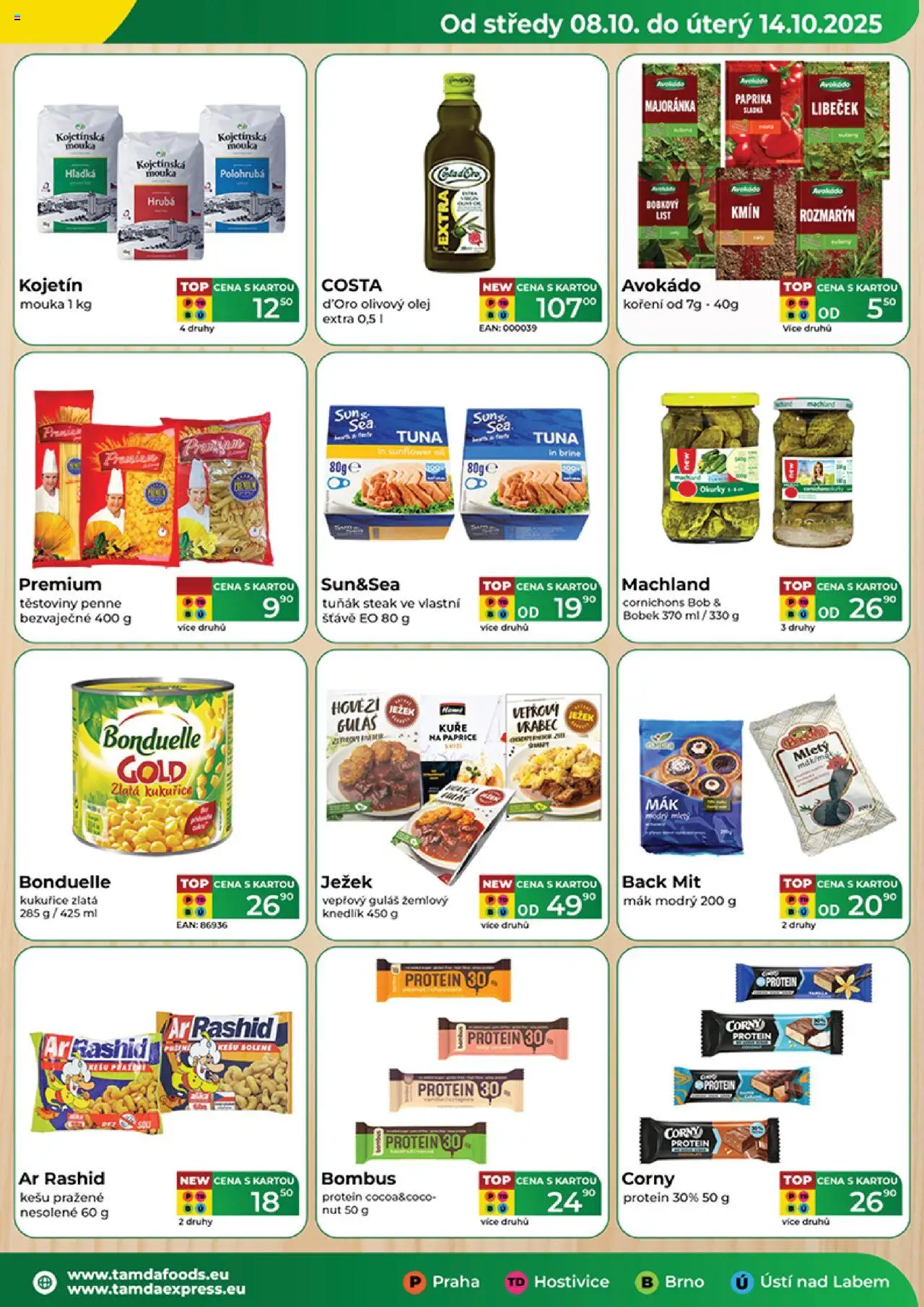 Tamda Foods leták od 08.10.2025 | Strana: 3 | Produkty: Kešu, Hovězí, Těstoviny, Protein