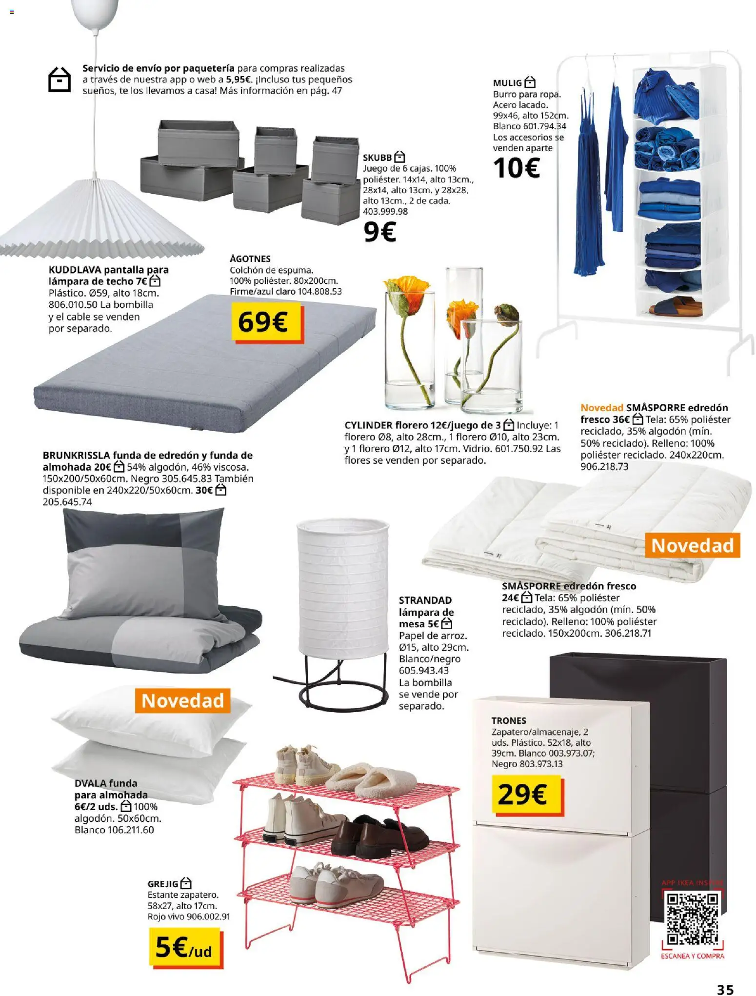 IKEA - Precios bajos │ válido desde el 13.04.2026 | Página: 35 | Productos: Edredón, Té, Colchon, Florero