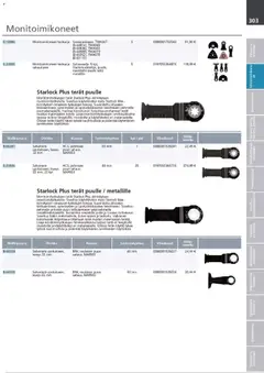 Makita-mainoslehti voimassa 24.03.2026 alkaen | Sivu: 303 | Tuotteet: Monitoimikone, Käsineet