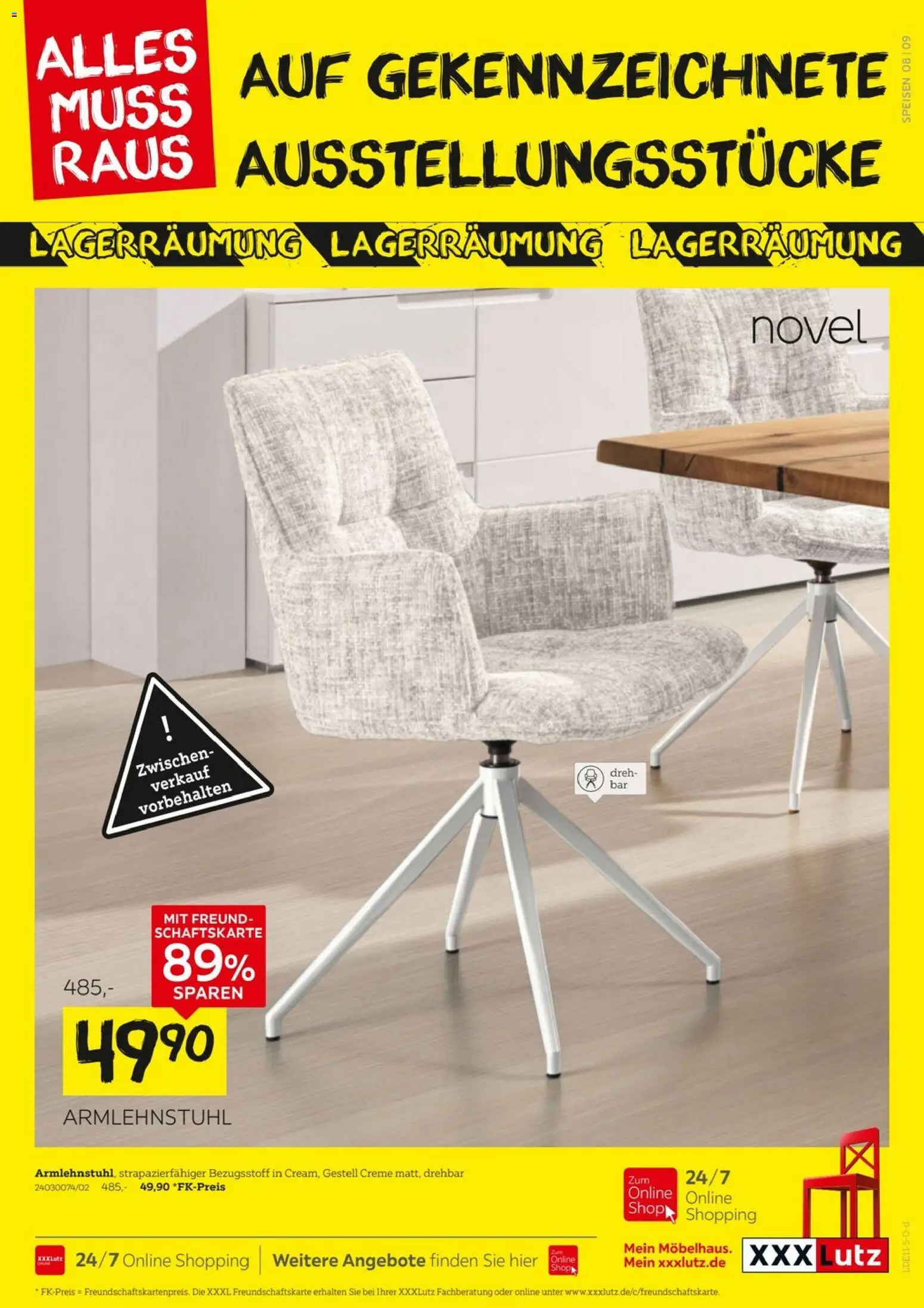 XXXL Lutz - Größte Lagerräumungsverkauf – gültig ab 09.11.2025 | Seite: 9 | Produkte: Creme