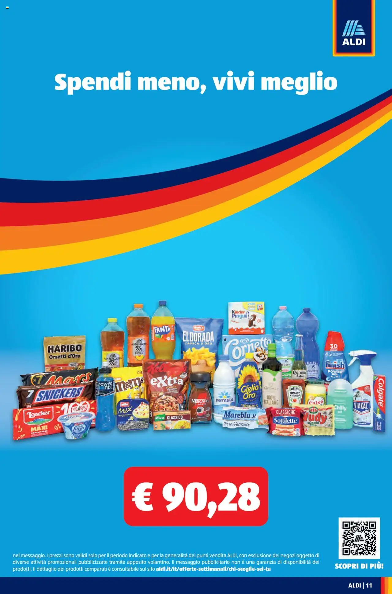 Volantino Aldi del 06.10.2025 | Pagina: 11 | Prodotti: Cioccolato, Dentifricio, Detergente, Pesca