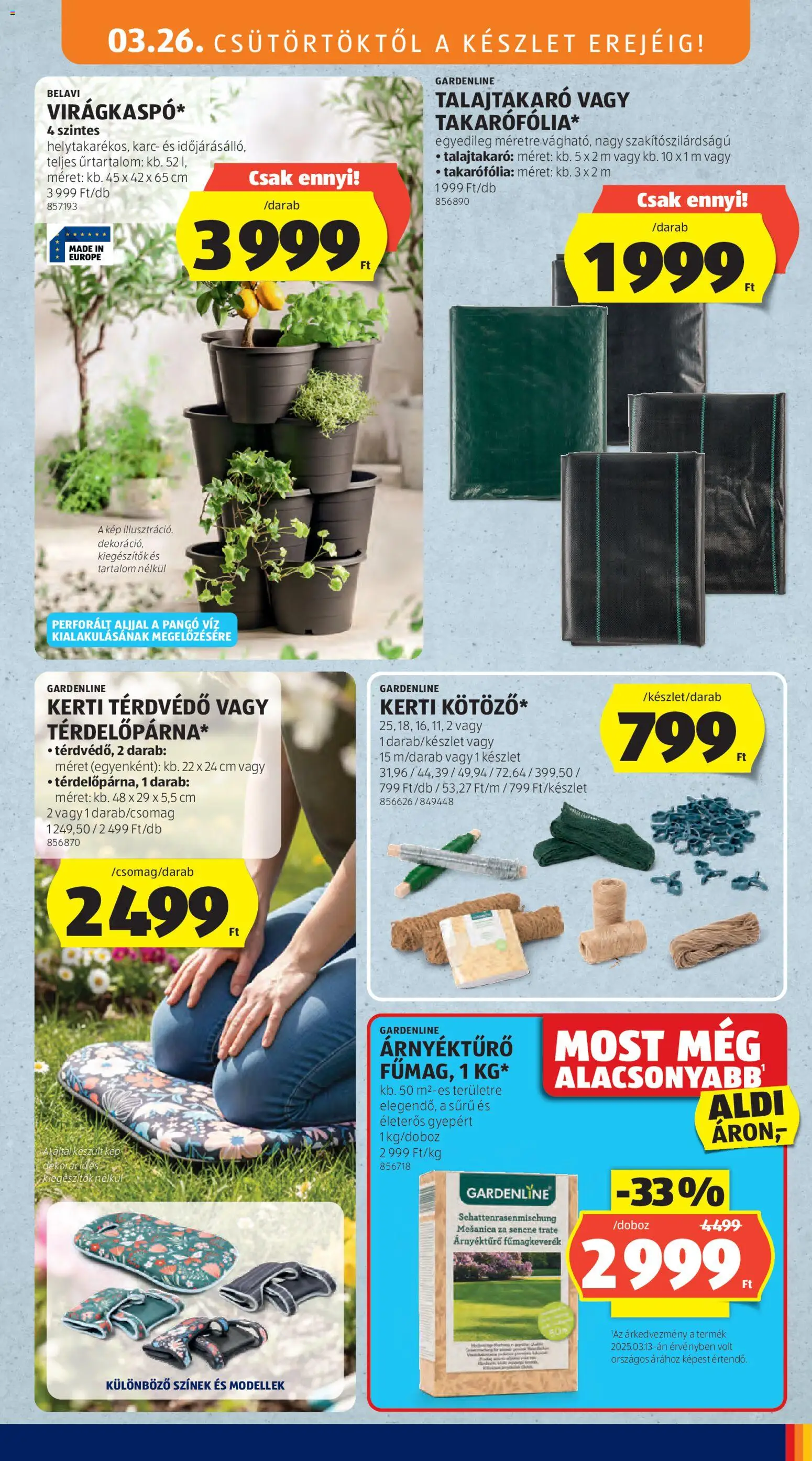 Aldi akciós ujság - amely érvényes a következő dátumtól: 26.03.2026 | Oldal: 7