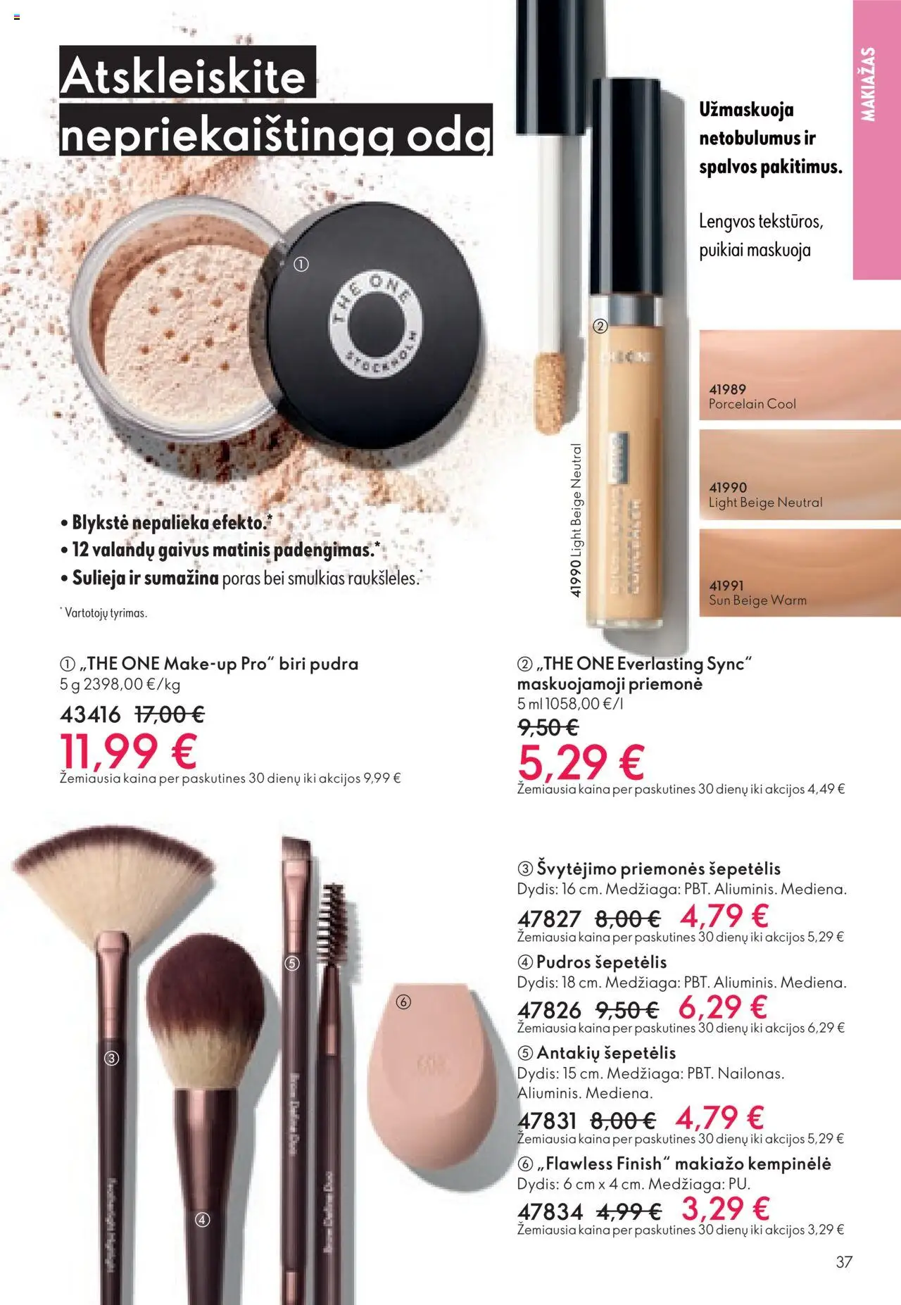 Oriflame akcijos nuo 08.10.2025 | Puslapis: 37 | Prekių: Makiažas, Pudra, Šepetėlis