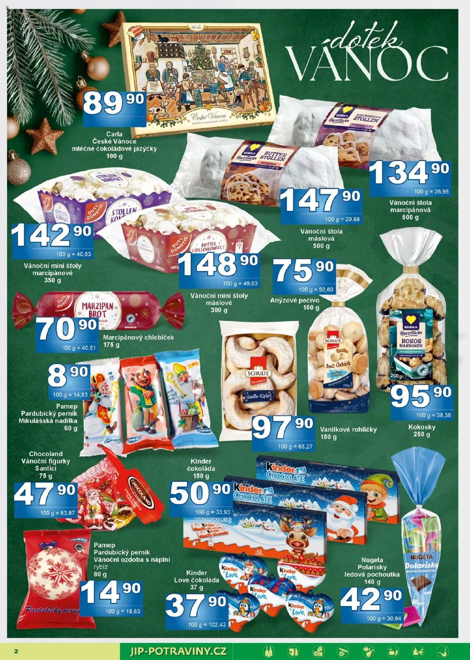 Jip leták od 05.11.2025 | Strana: 2 | Produkty: Čokoláda, Figurky, Kokos, Kinder