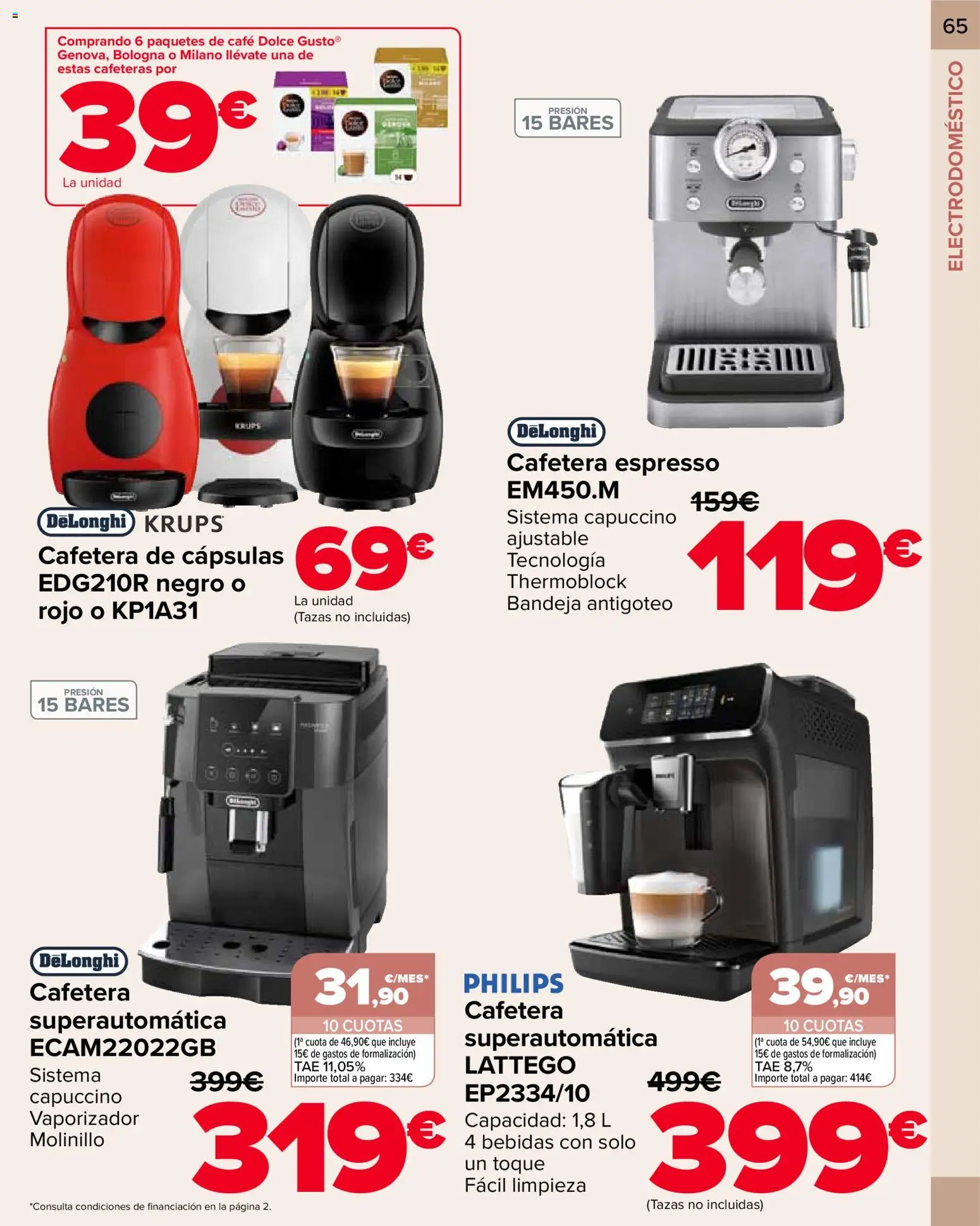 Carrefour folleto │ válido desde el 09.01.2026 | Página: 65 | Productos: Café, Cafetera, Bandeja