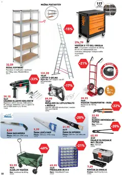 Inpos katalog akcije – veljaven od 12.03.2026 | Stran: 22 | Izdelki: Mesalnik, Predalnik, Kovcek, Kladivo