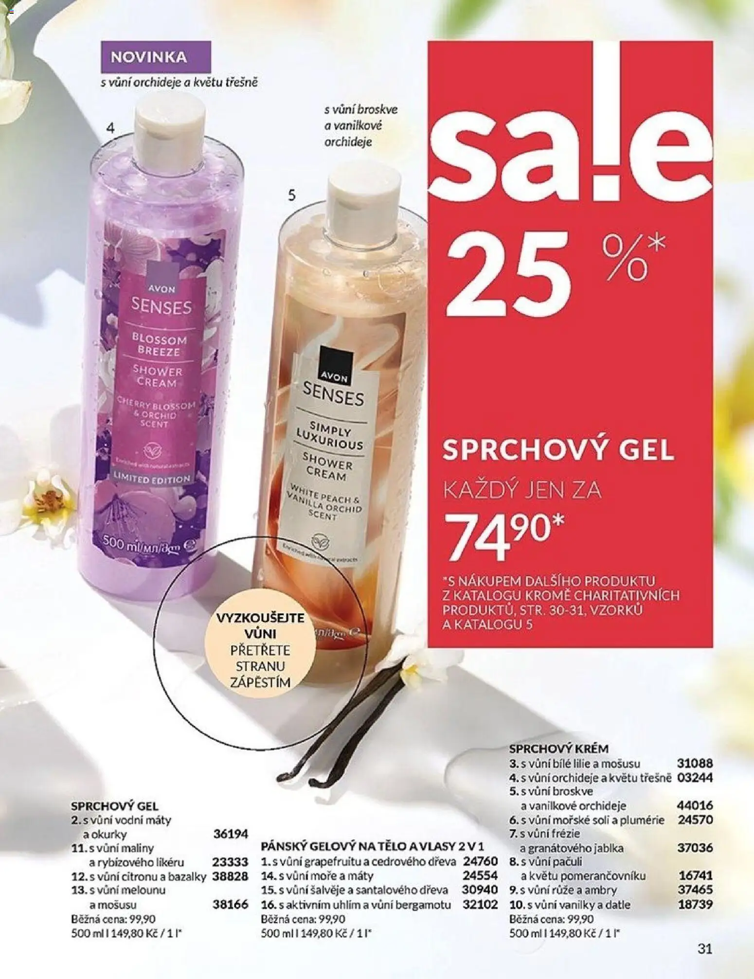 Avon Katalog 04/2026 od 01.04.2026 | Strana: 31 | Produkty: Jablka, Třešně, Maliny, Datle