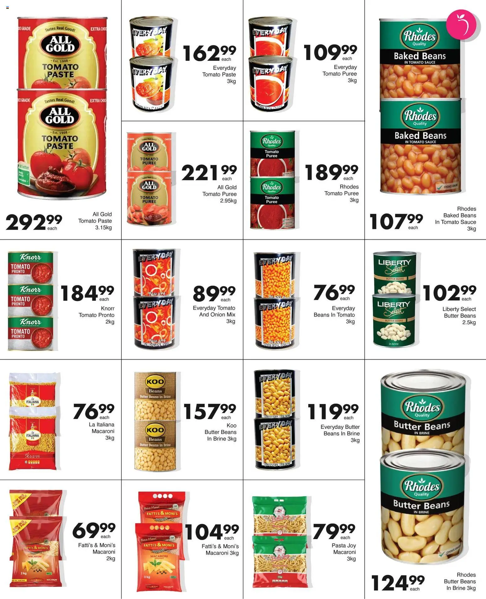 New Save catalogue – valid from 02.03.2026 | Page: 12 | Products: Baked beans, Butter, Pasta, Tomato sauce