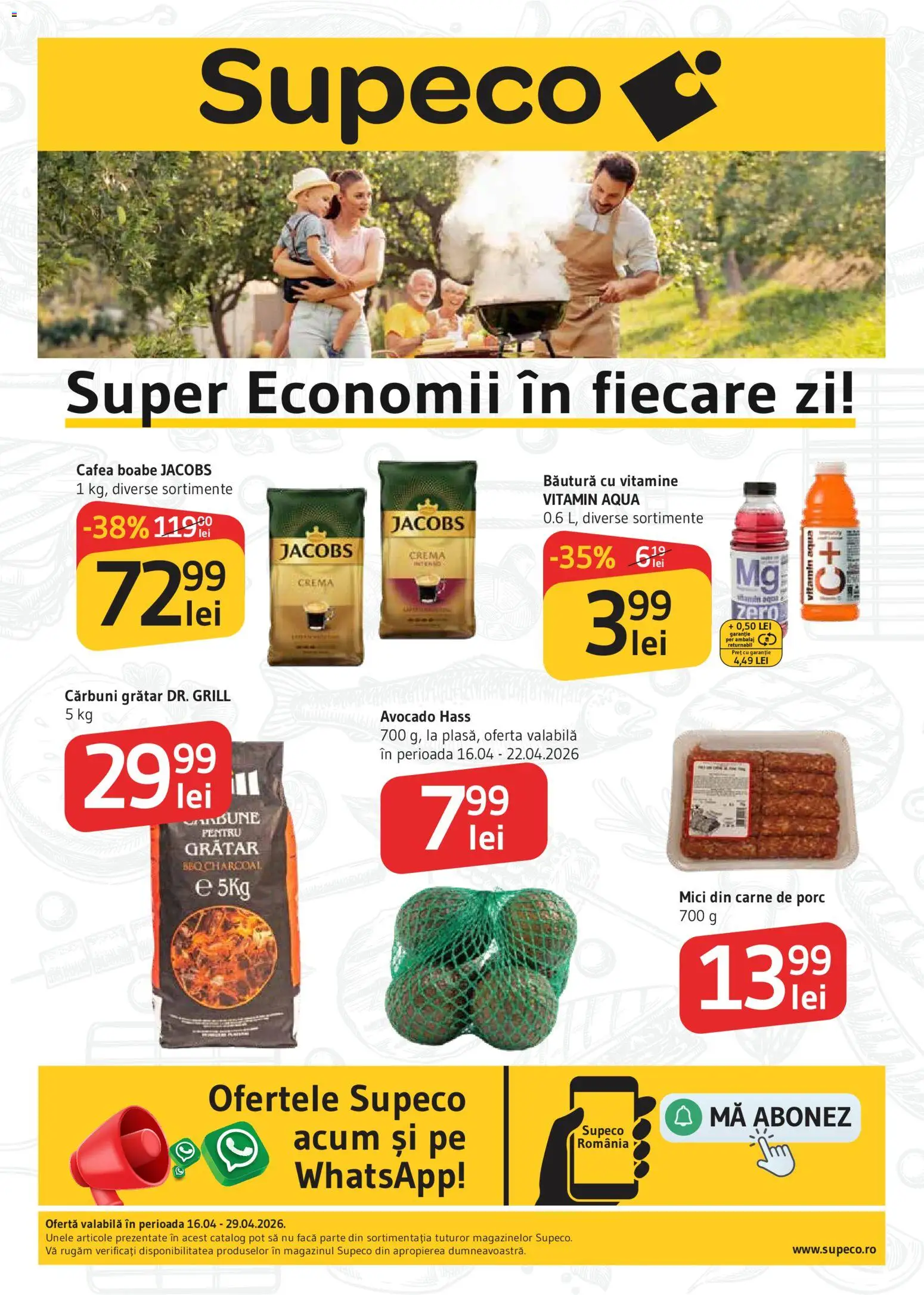 Noul catalog Supeco – valabil de la 16.04.2026 | Pagină: 1 | Produse: Grill, Grătar, Mici, Carne De Porc