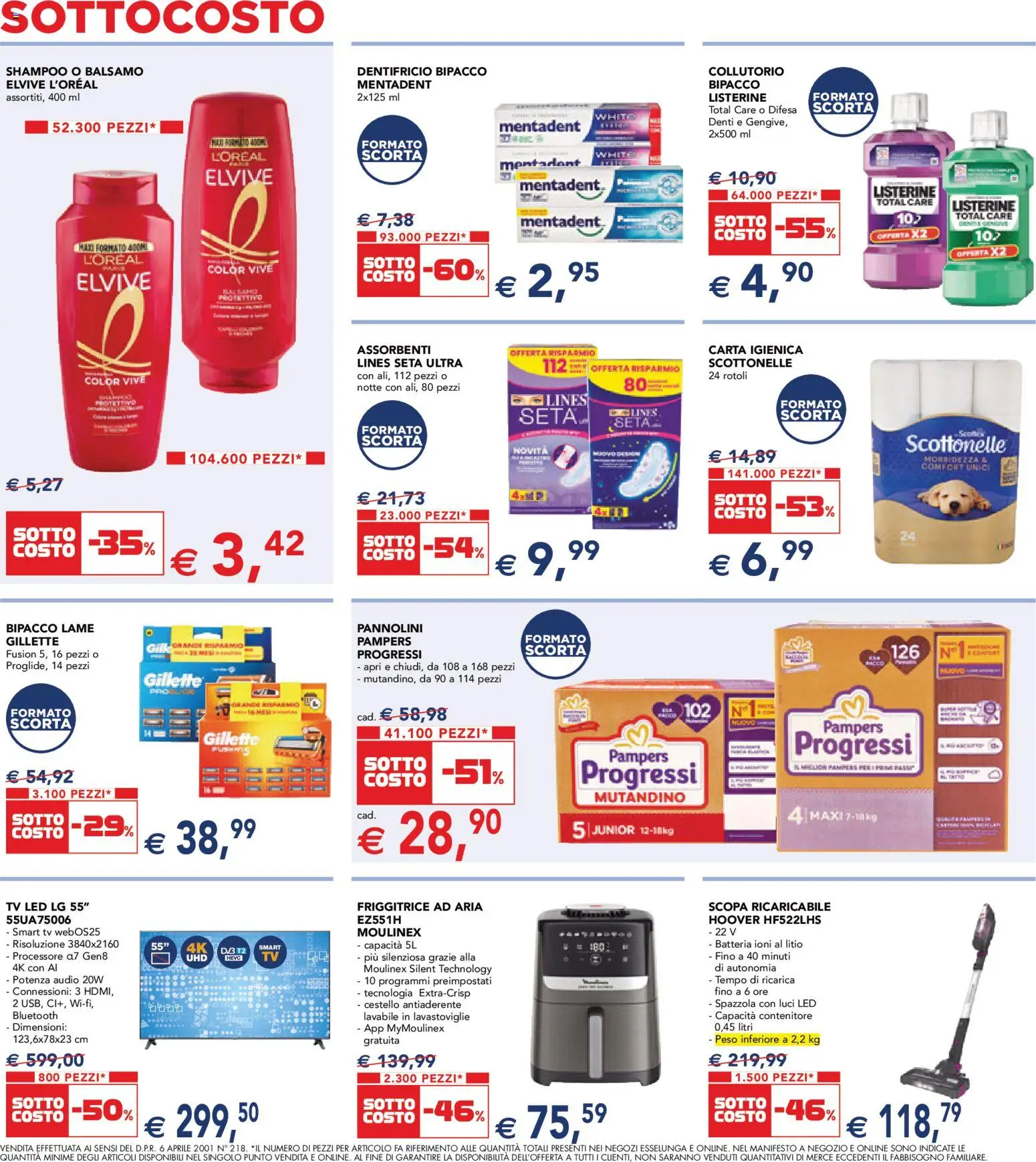 Volantino Esselunga S del 12.03.2026 | Pagina: 6 | Prodotti: Shampoo, Balsamo, Carta igienica, Collutorio