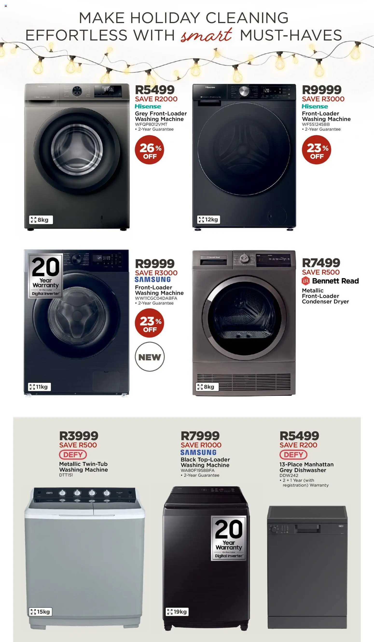 New House and Home catalogue – valid from 03.11.2025 | Page: 16 | Products: Washing machine, Dryer, Dishwasher