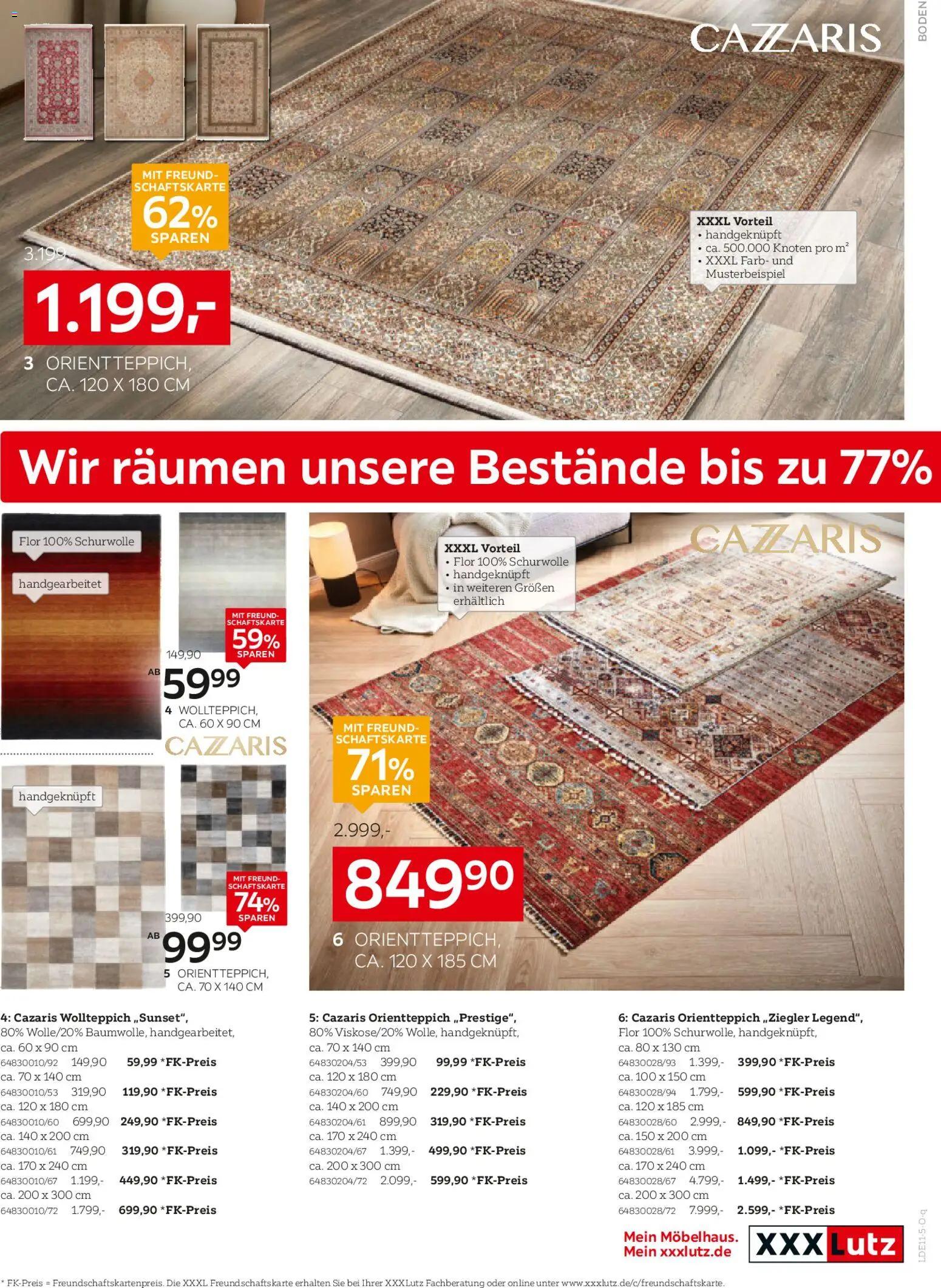 XXXL Lutz Wohnaccessoires – gültig ab 02.11.2025 | Seite: 9 | Produkte: Orientteppich